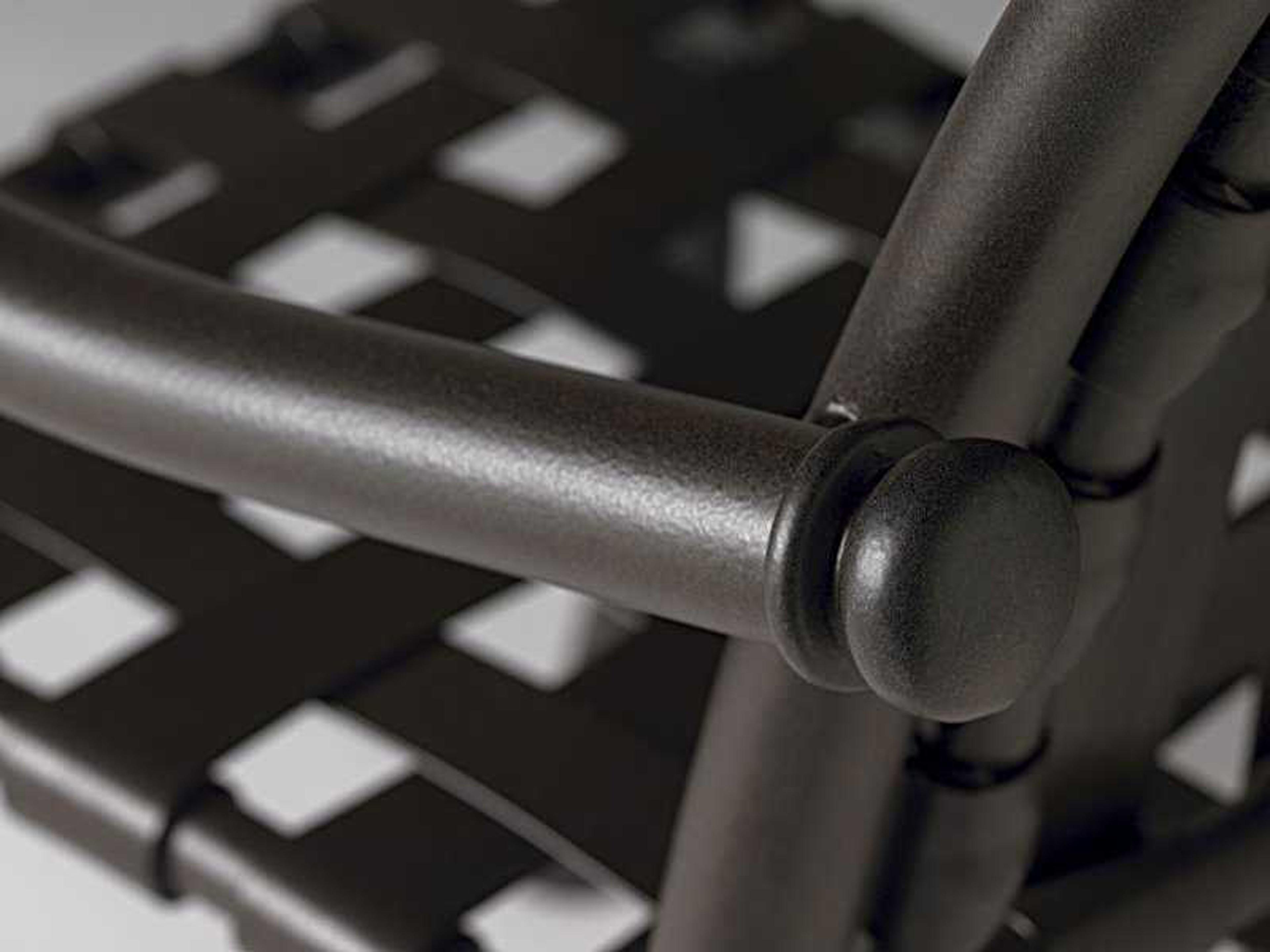 Tropitone La Scala Cross Strap Aluminum Outdoor Patio Dining Set