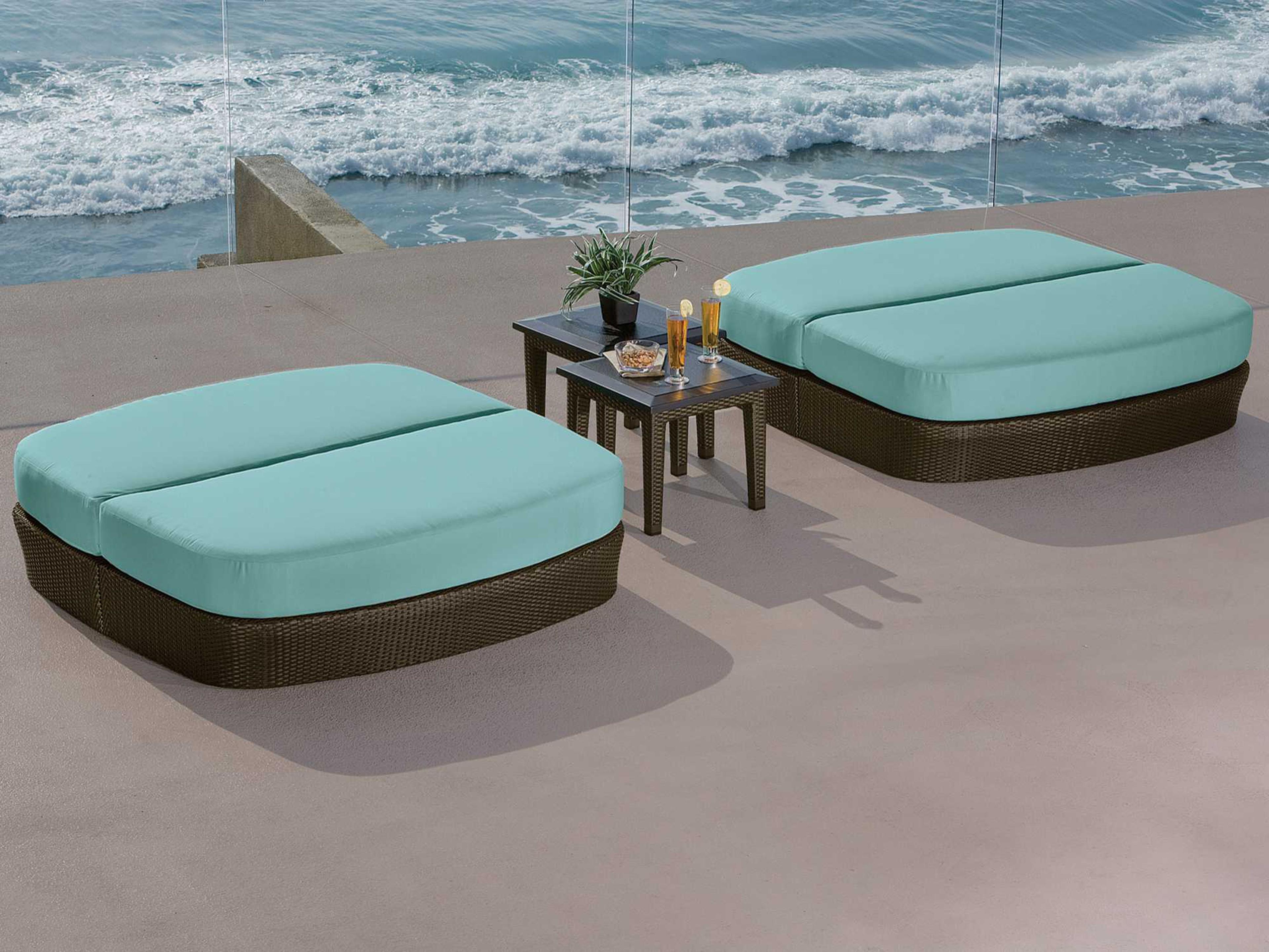 Tropitone Evo Woven Wicker Cushion Patio Lounge Set