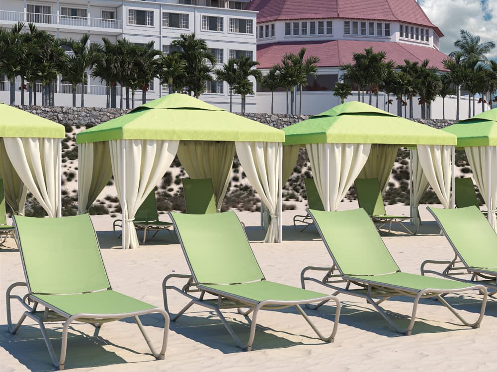 Tropitone Millennia Relaxed Sling Aluminum Patio Lounge Set