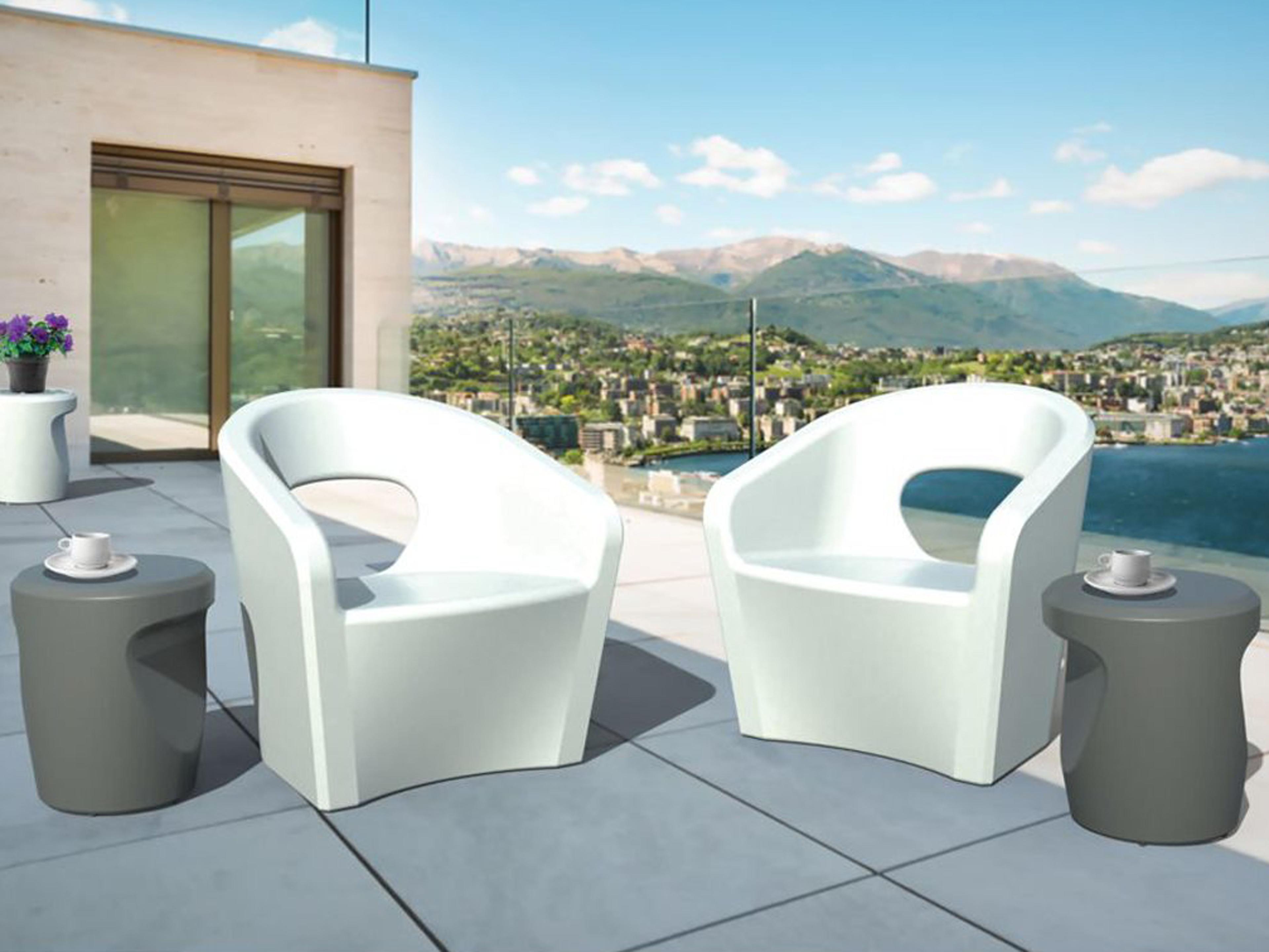 Tropitone Radius Marine Grade Polymer Outdoor Patio Lounge Set