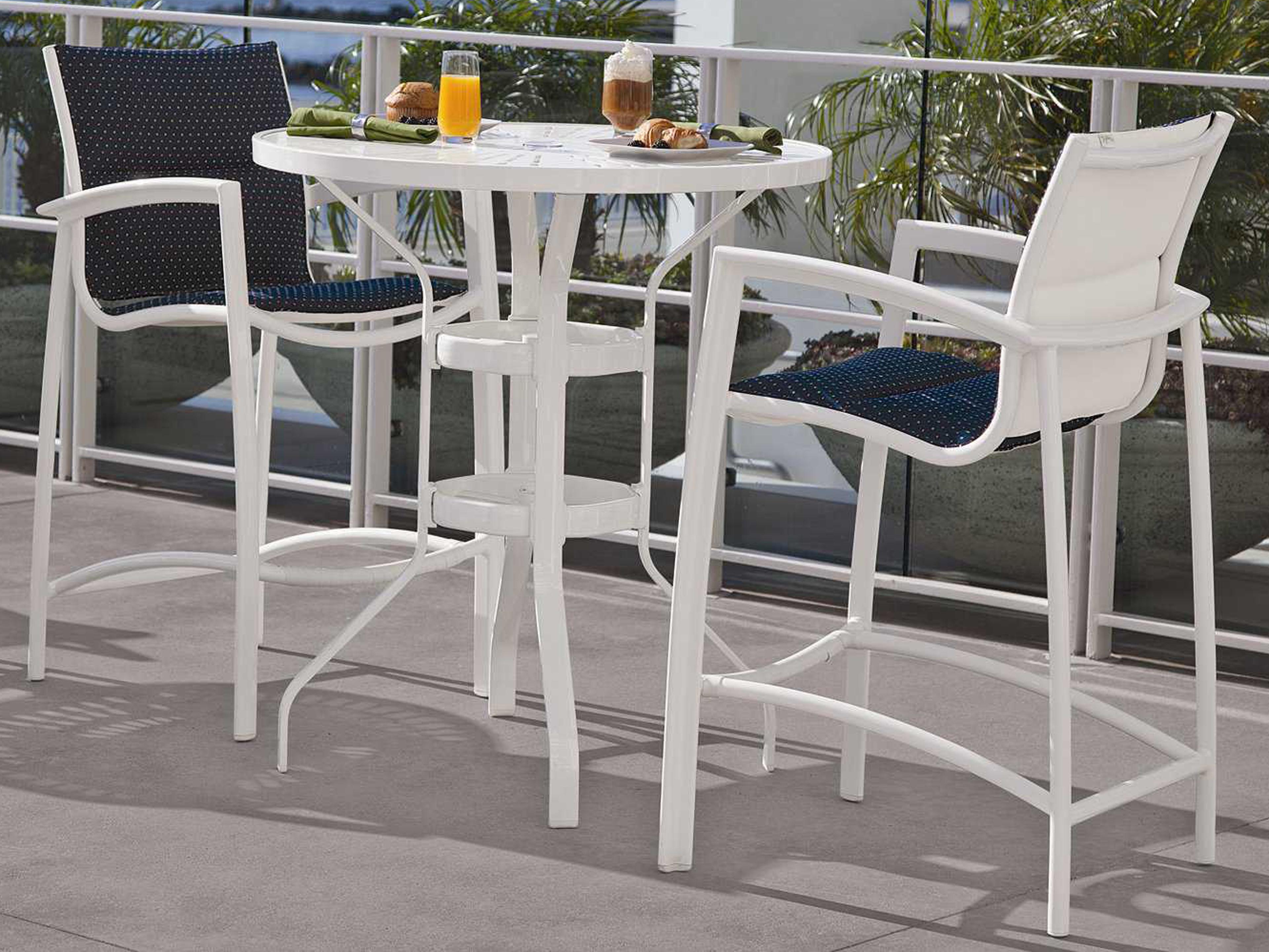 Tropitone South Beach Padded Sling Aluminum Bar Set