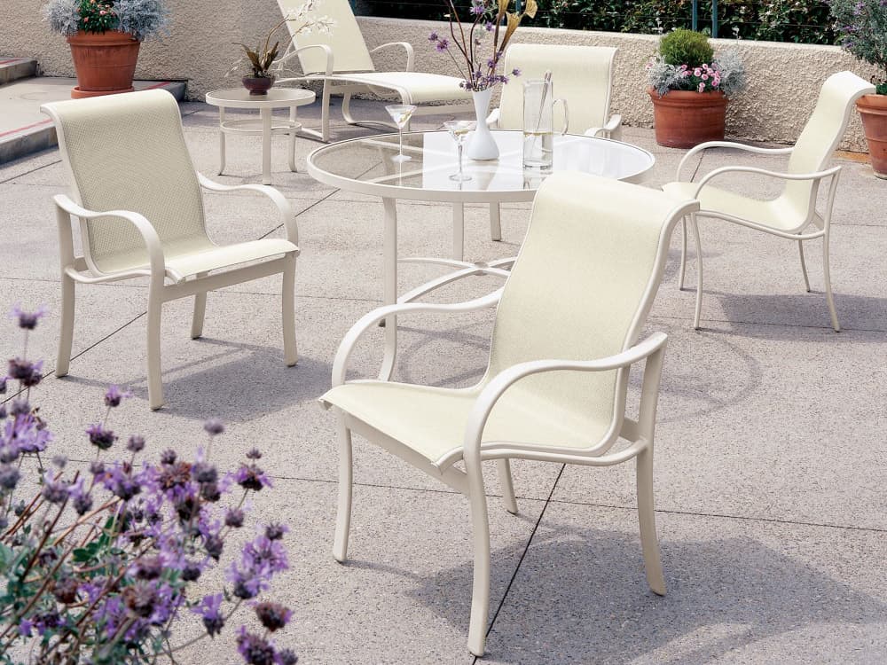 Tropitone Shoreline Sling Aluminum Patio Dining Set