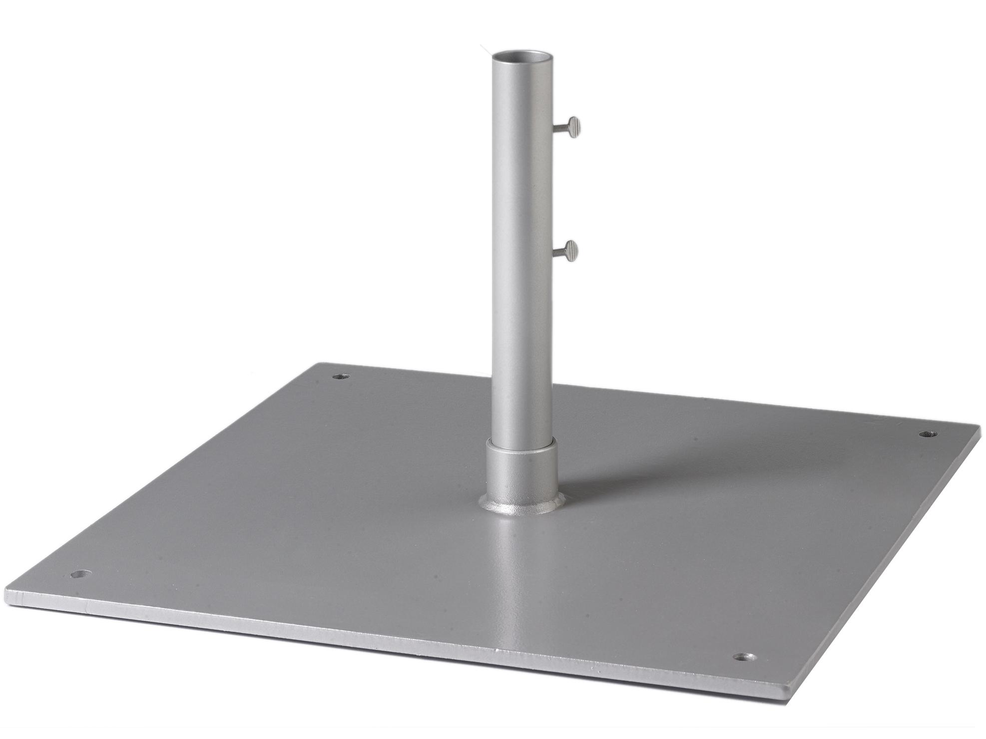 Tropitone 24' Foot 82lb Square Steel Plate 15' Foot Sleeve 1.5' Foot Pole Base
