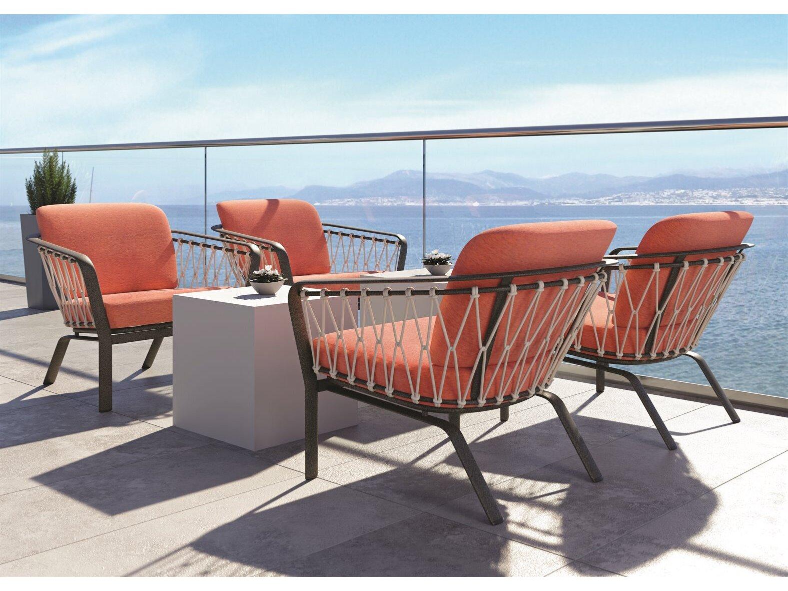 Tropitone Trelon Rope Aluminum Lounge Set