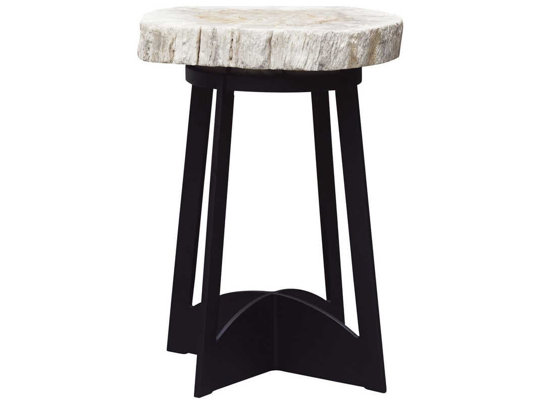 Tommy Bahama Outdoor Alfresco Living Aluminum Petrified Round End Table
