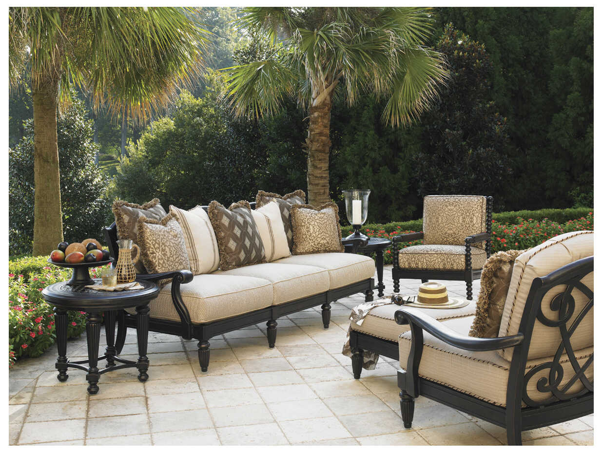 Tommy Bahama Outdoor Kingstown Sedona Cast Aluminum Round End Table