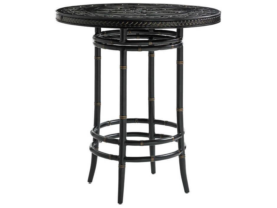 Tommy Bahama Outdoor Marimba Aluminum Round Bistro Table