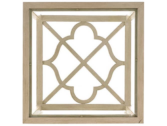 Tommy Bahama Outdoor Misty Garden Cast Aluminum Square End Table with Inset Glass Top