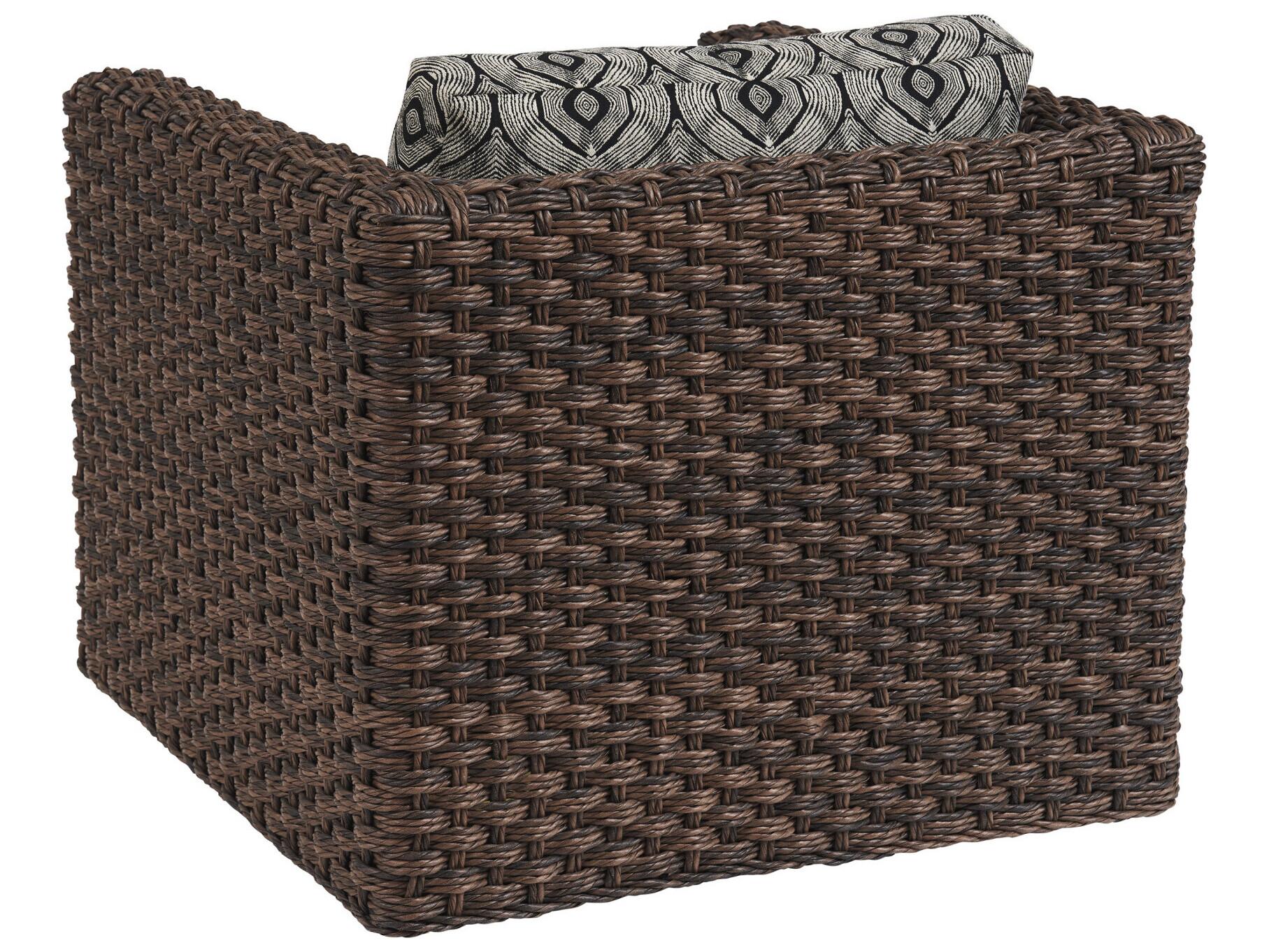 Tommy Bahama Outdoor Kilimanjaro Wicker Swivel Glider Lounge Chair