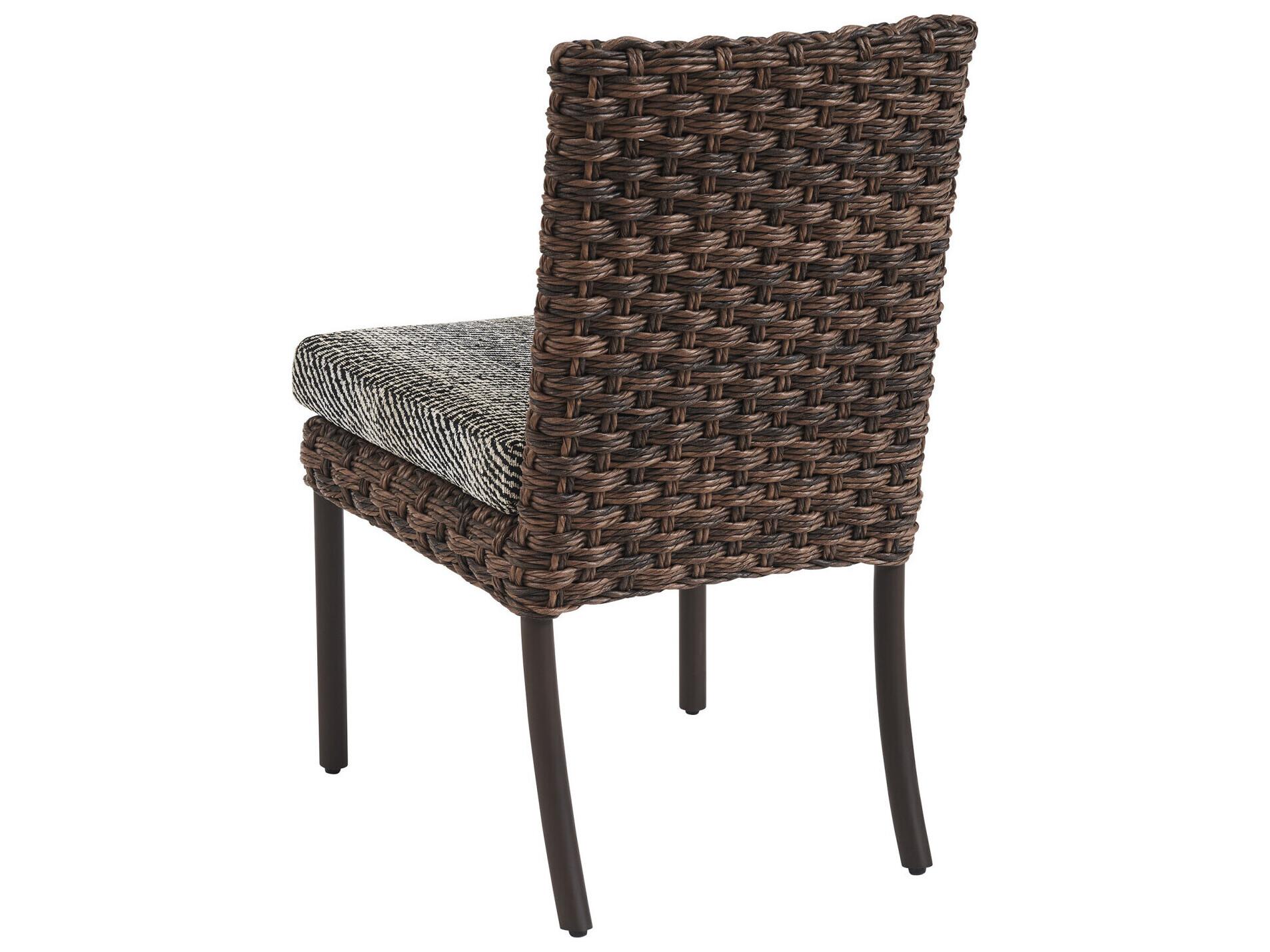 Tommy Bahama Outdoor Kilimanjaro Wicker Rich Tobacco Dining Side Chair