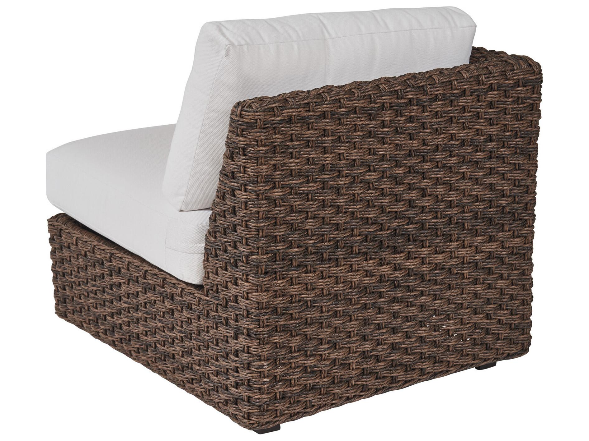 Tommy Bahama Outdoor Kilimanjaro Wicker Rich Tobacco Left Arm Lounge Chair