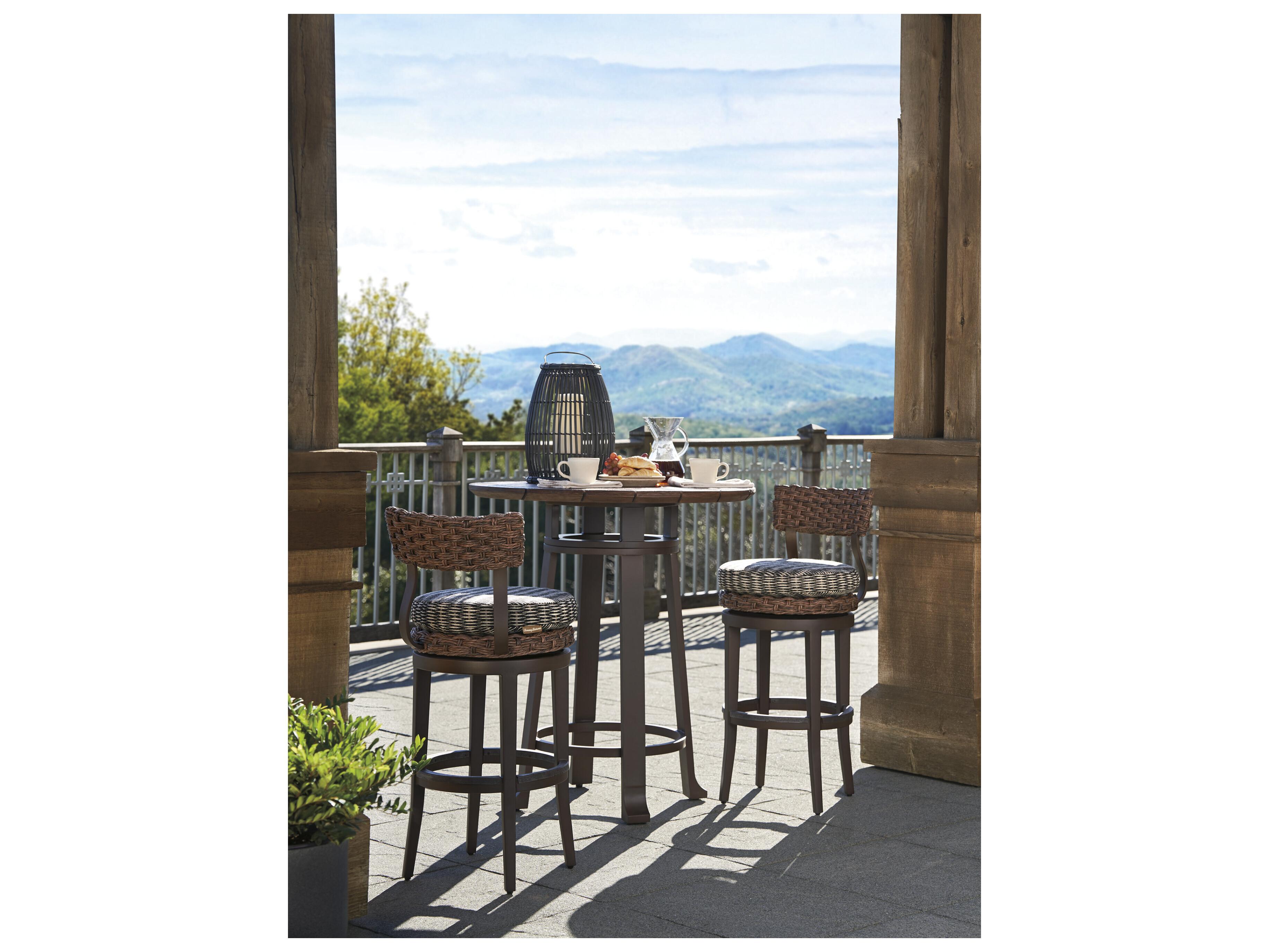 Tommy Bahama Outdoor Kilimanjaro Aluminum Deep Espresso Bistro Table Base
