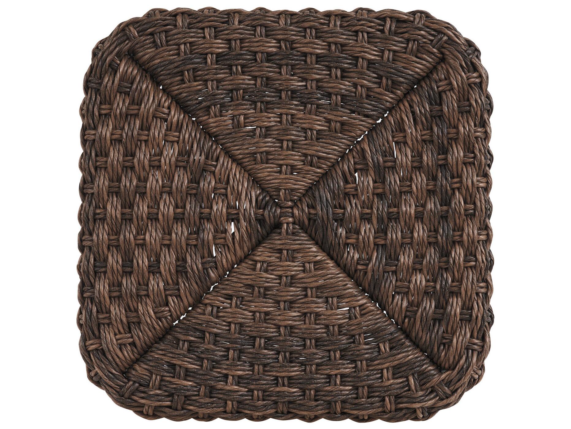 Tommy Bahama Outdoor Kilimanjaro Wicker Rich Tobacco Small Ottoman