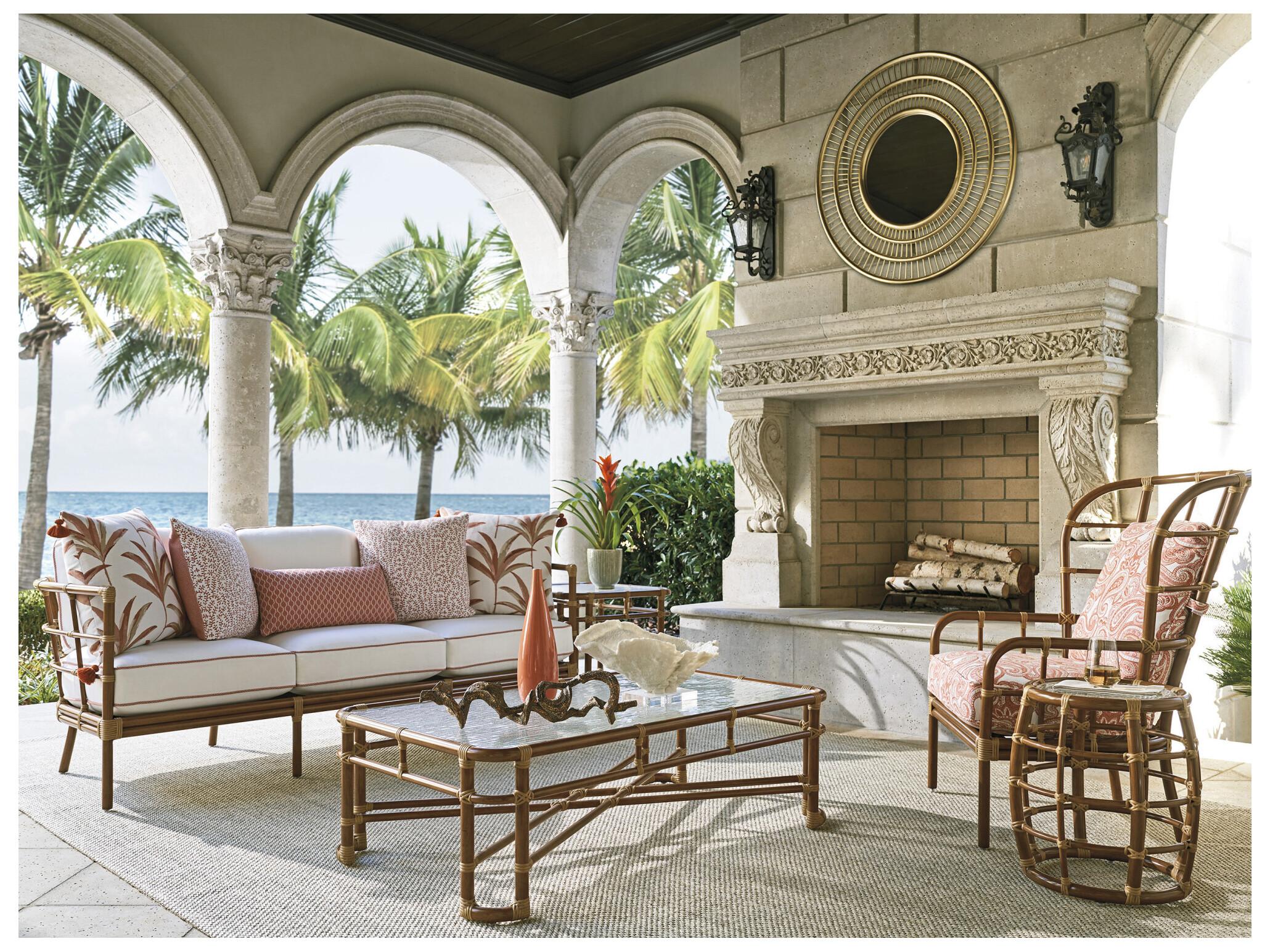 Tommy Bahama Outdoor Sandpiper Bay Aluminum Wicker Sofa