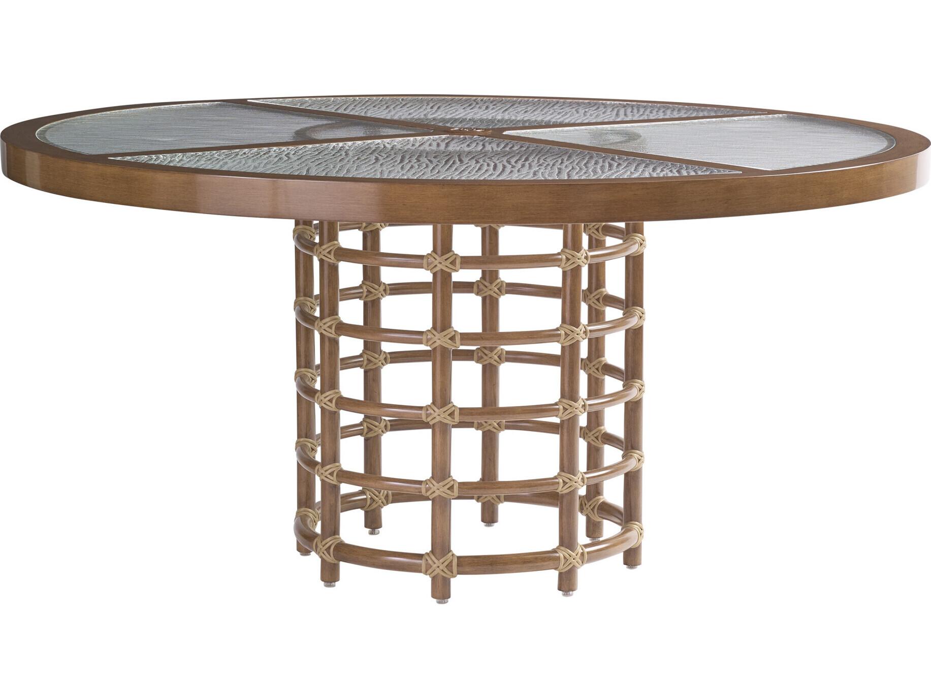 Tommy Bahama Outdoor Sandpiper Bay Aluminum Wicker Table Base for Round Dining Table