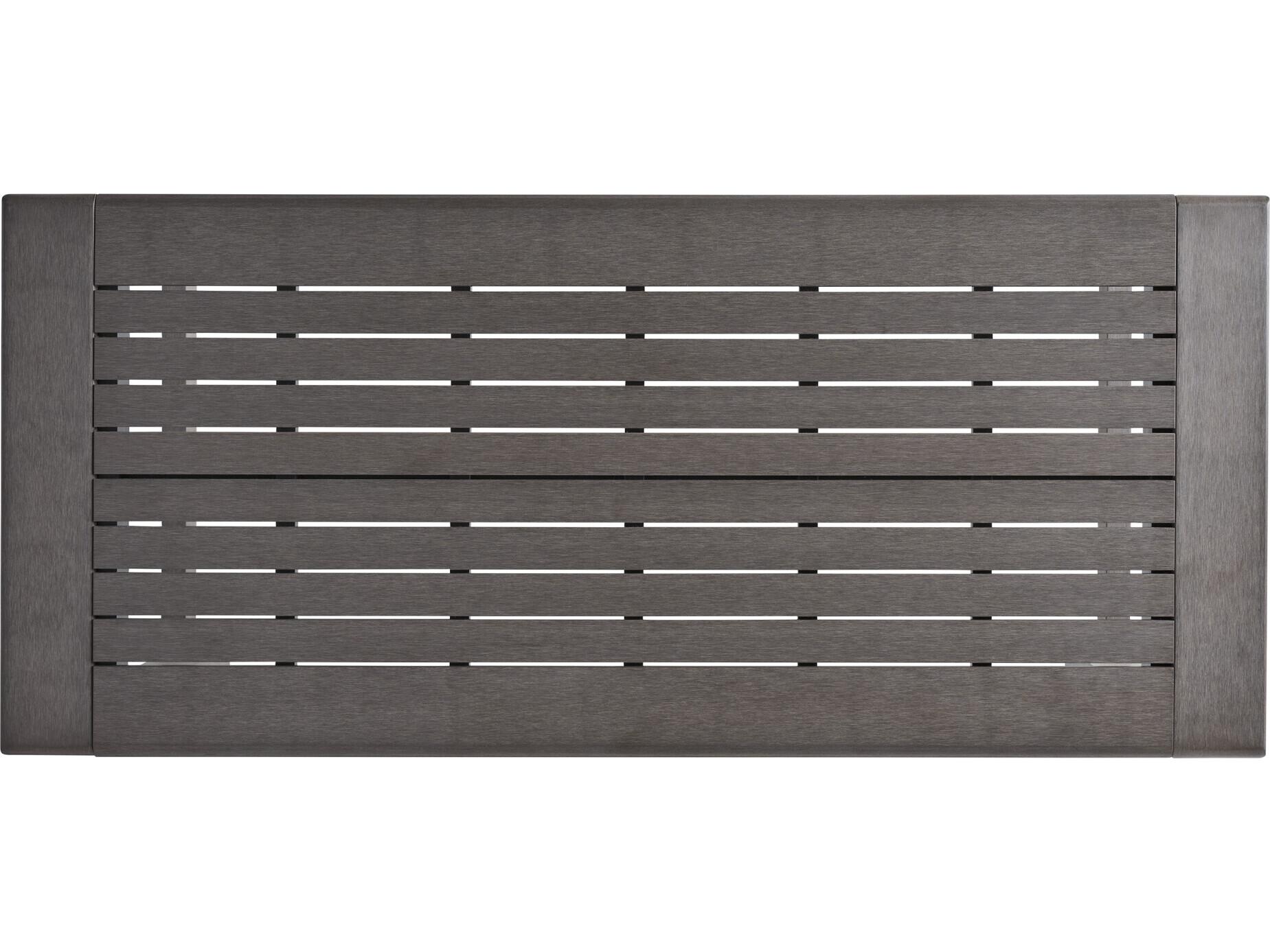 Tommy Bahama Outdoor Mozambique Synthetic Teak Taupe Rectangular Bistro Table