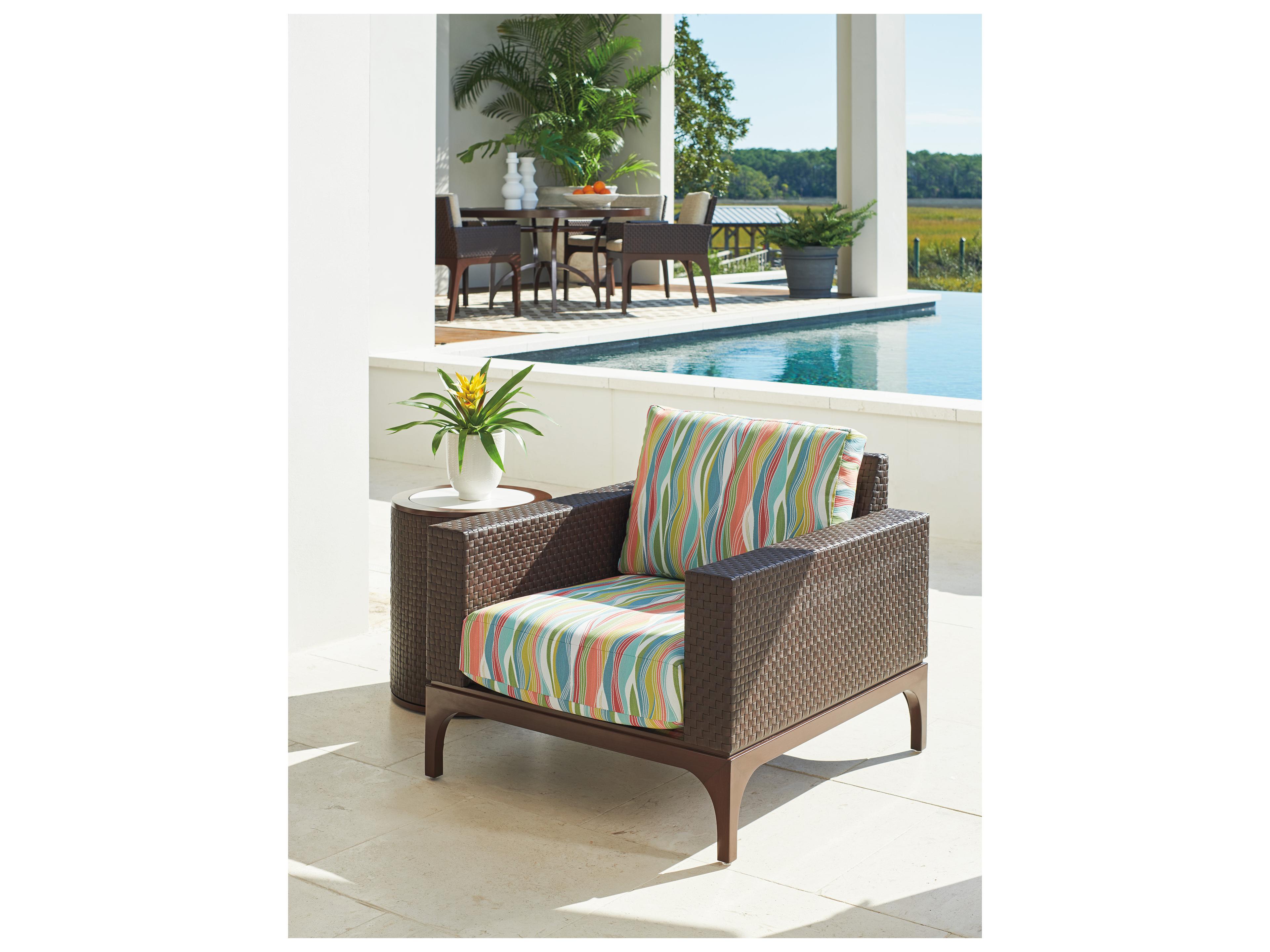 Tommy Bahama Outdoor Abaco Aluminum Wicker Lounge Chair