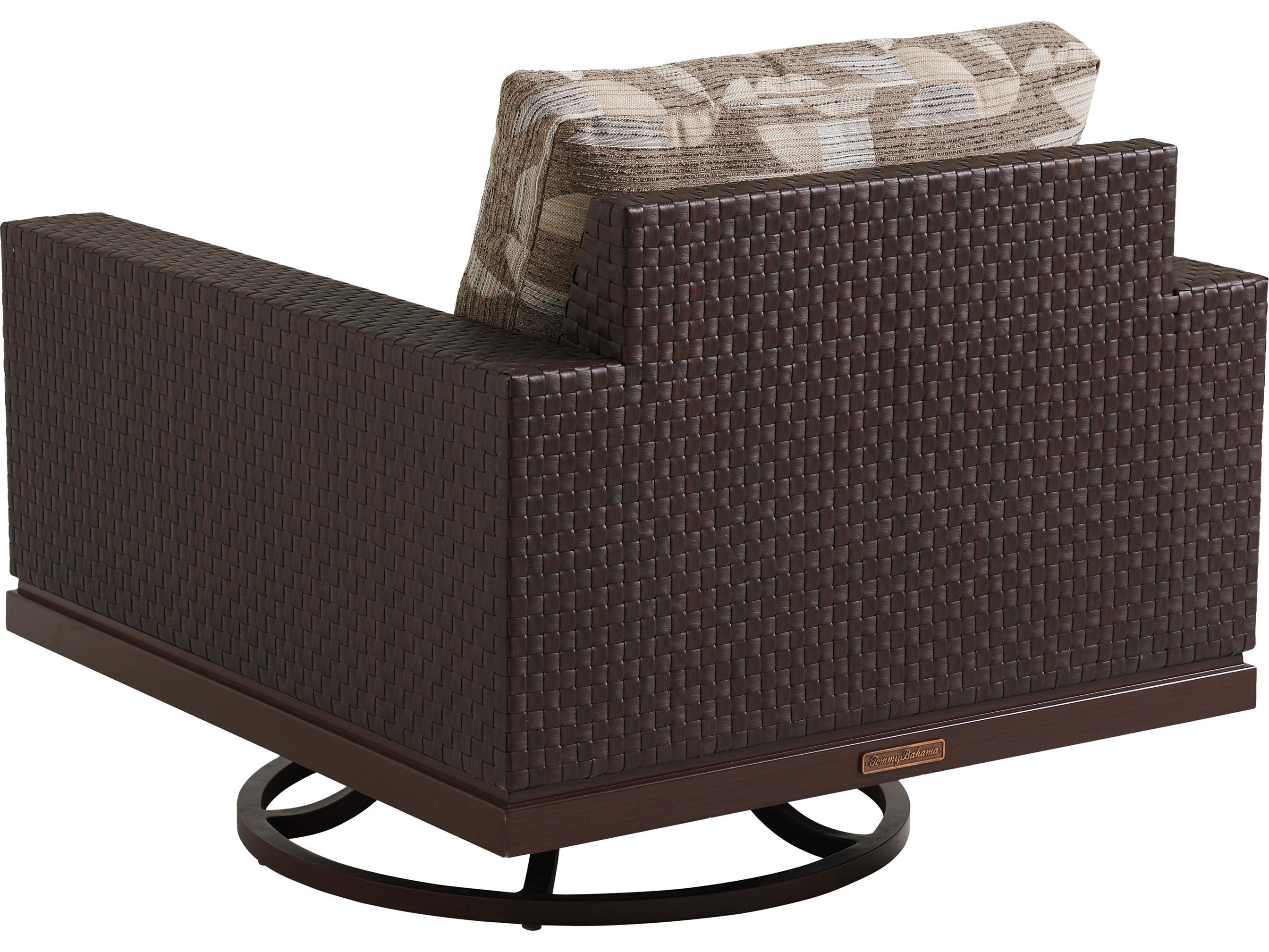 Tommy Bahama Outdoor Abaco Aluminum Wicker Swivel Lounge Chair