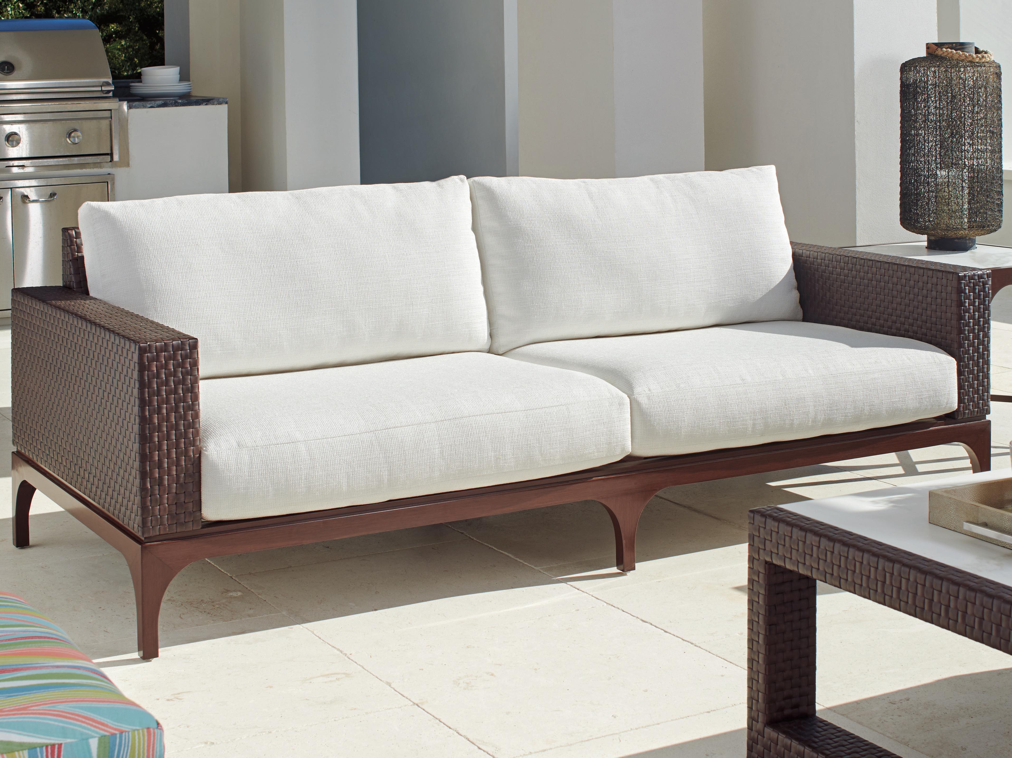 Tommy Bahama Outdoor Abaco Aluminum Wicker Sofa