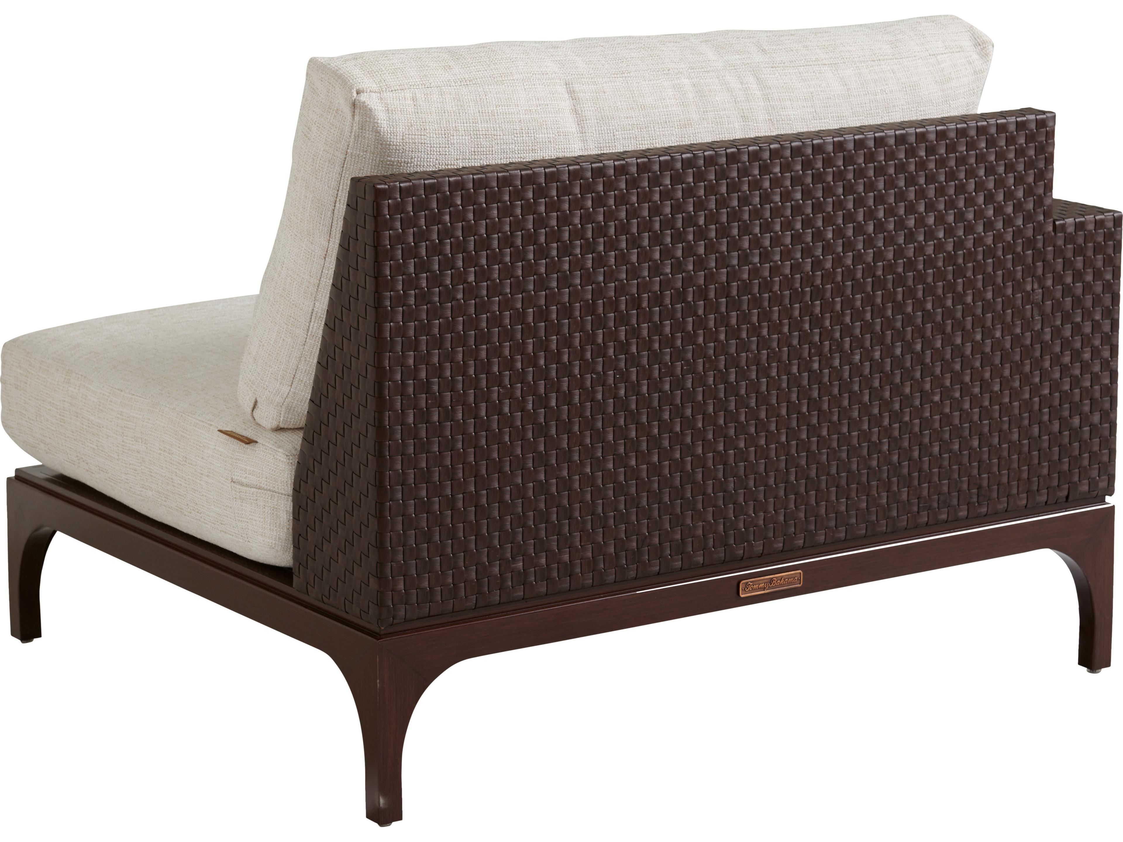 Tommy Bahama Outdoor Abaco Aluminum Wicker Left Arm Facing Lounge Chair