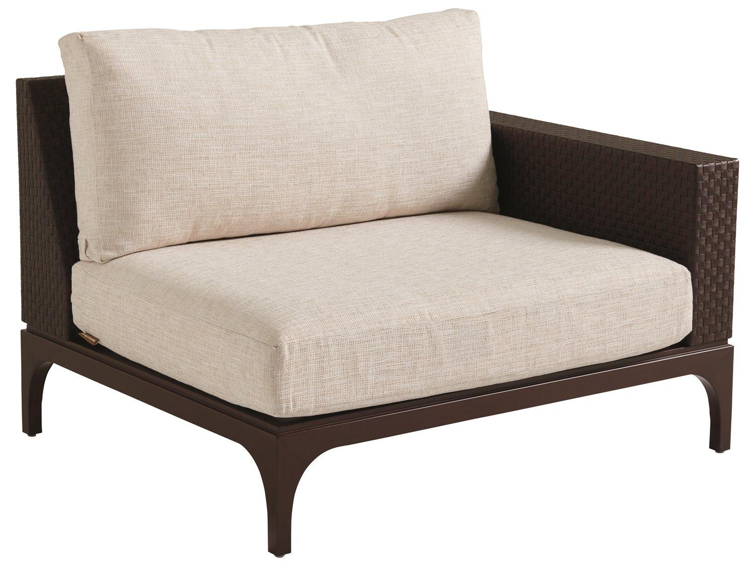 Tommy Bahama Outdoor Abaco Aluminum Wicker Right Arm Facing Lounge Chair