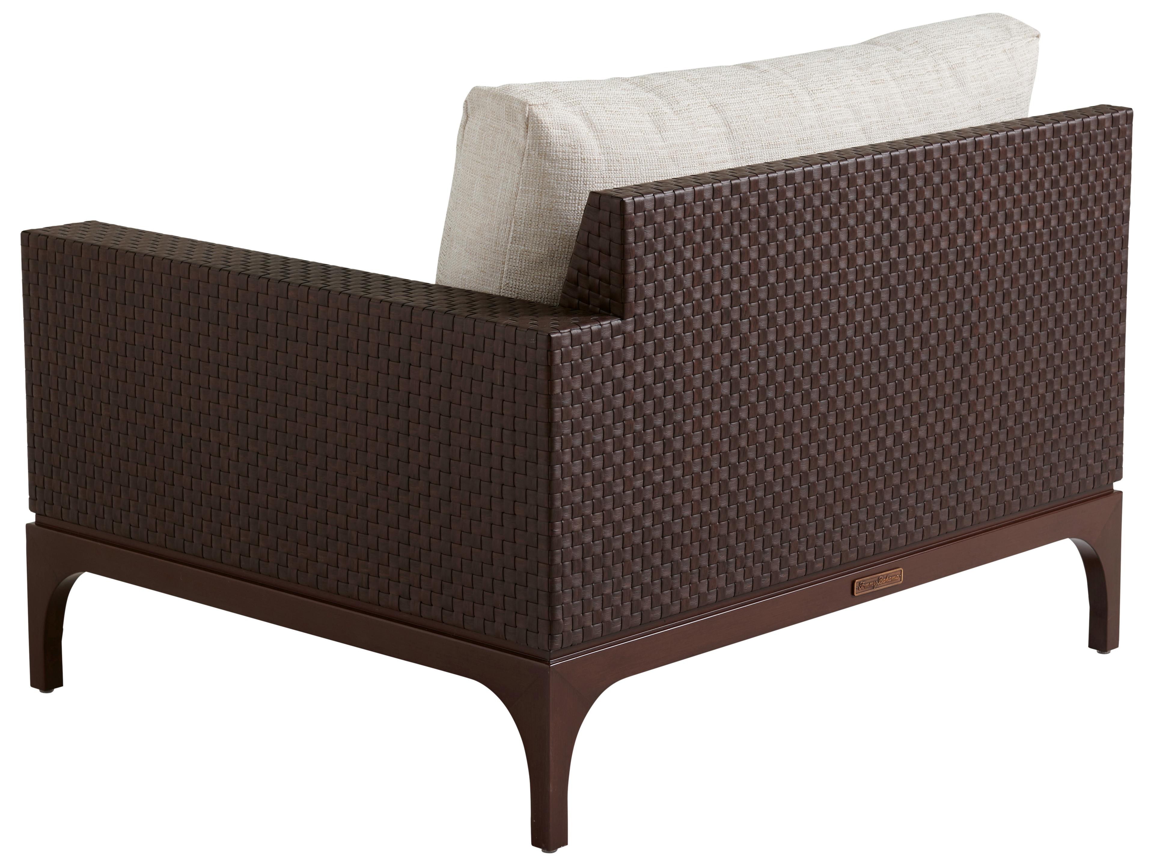 Tommy Bahama Outdoor Abaco Aluminum Wicker Right Arm Facing Lounge Chair