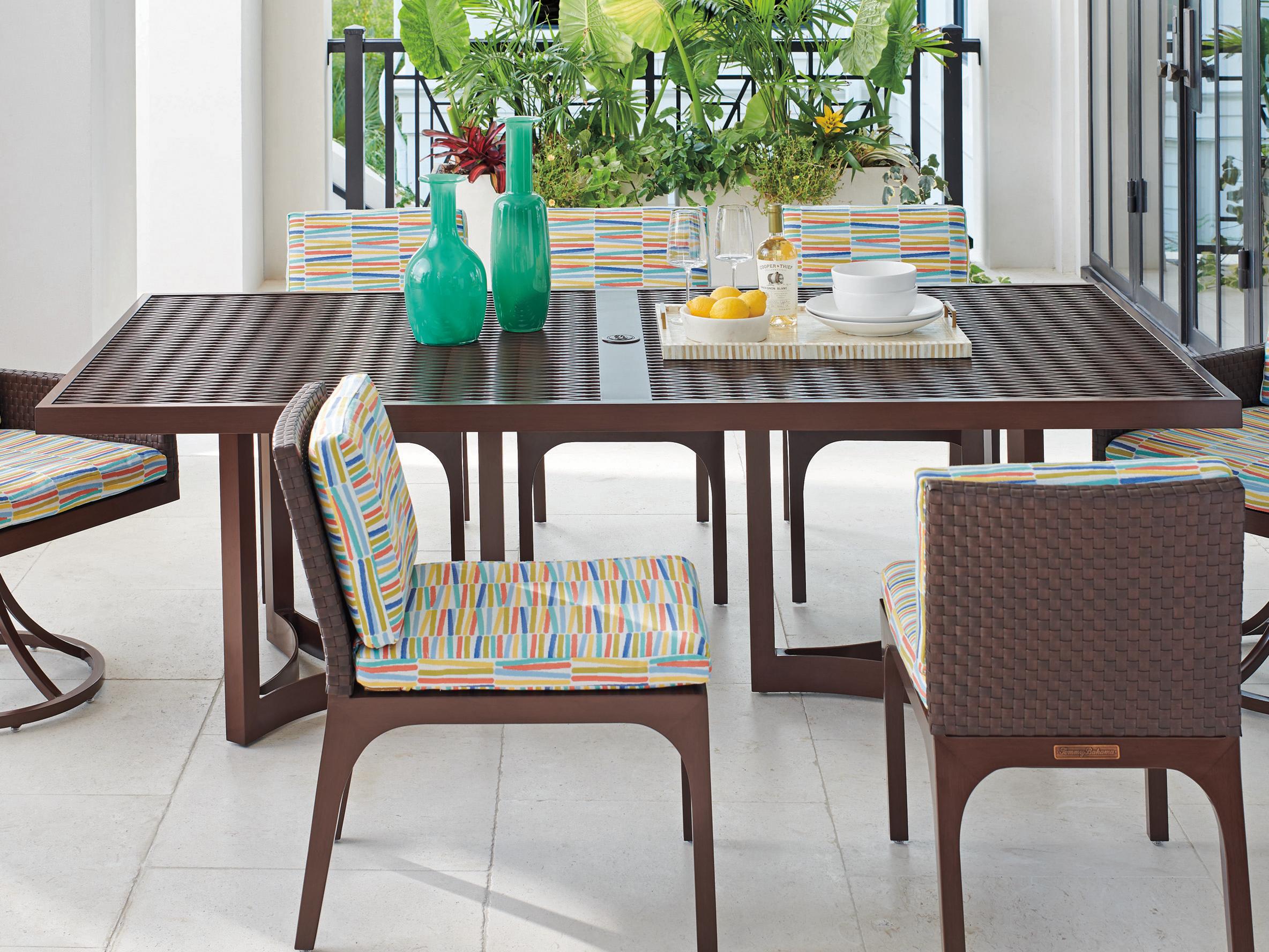 Tommy Bahama Outdoor Abaco Aluminum Rectangular Dining Table