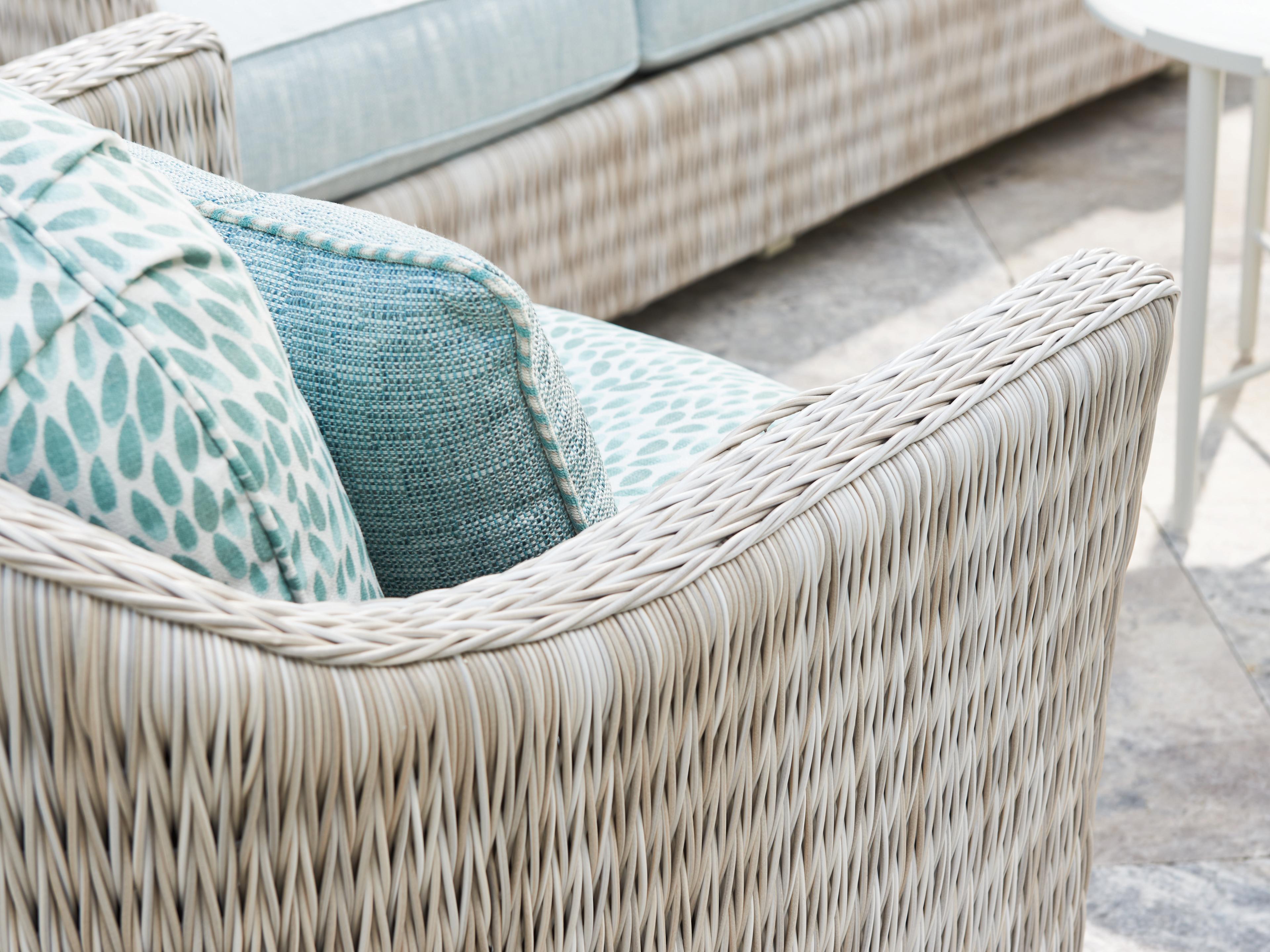 Tommy Bahama Outdoor Seabrook Aluminum Wicker Swivel Lounge Chair