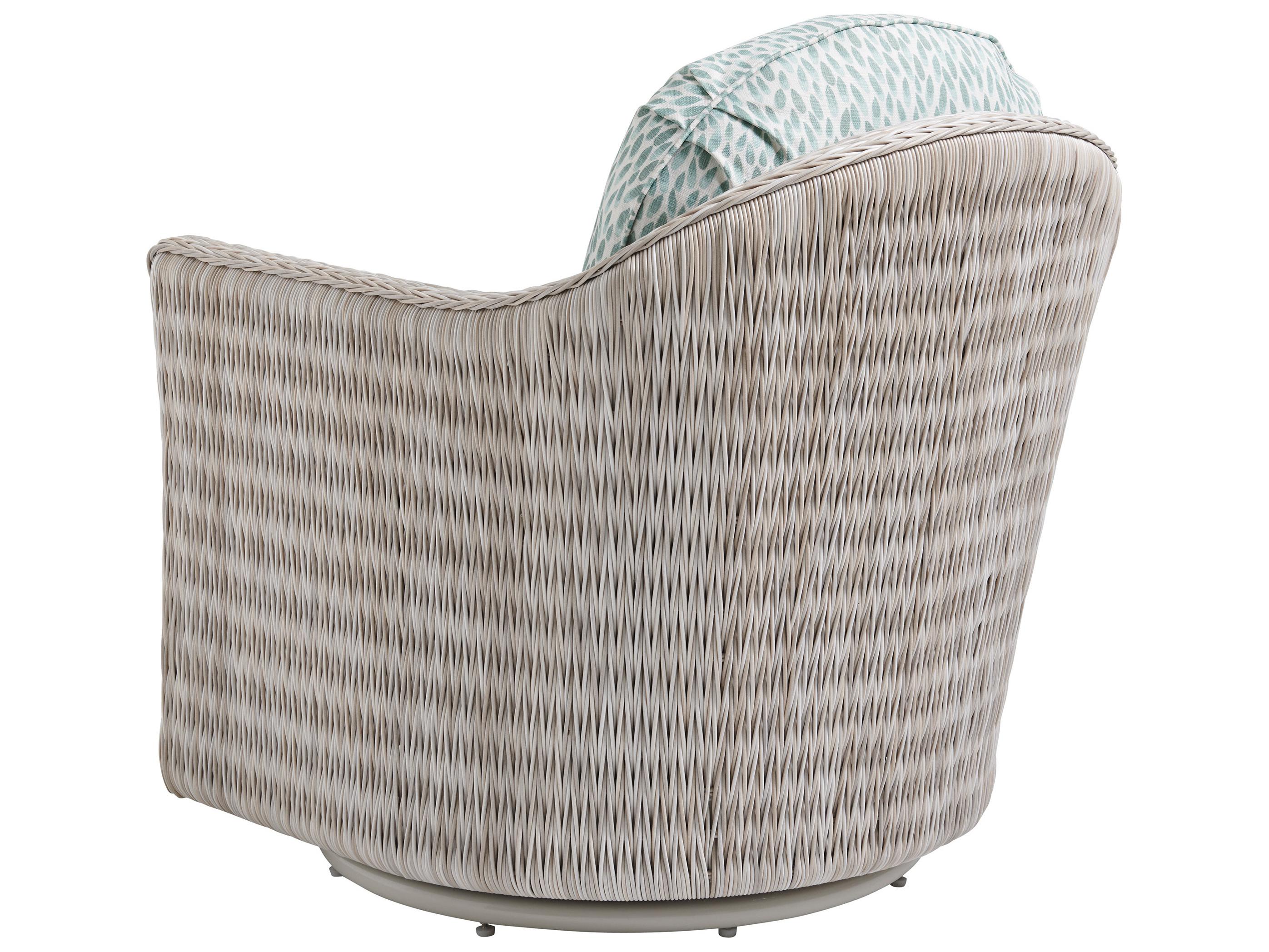 Tommy Bahama Outdoor Seabrook Aluminum Wicker Swivel Lounge Chair