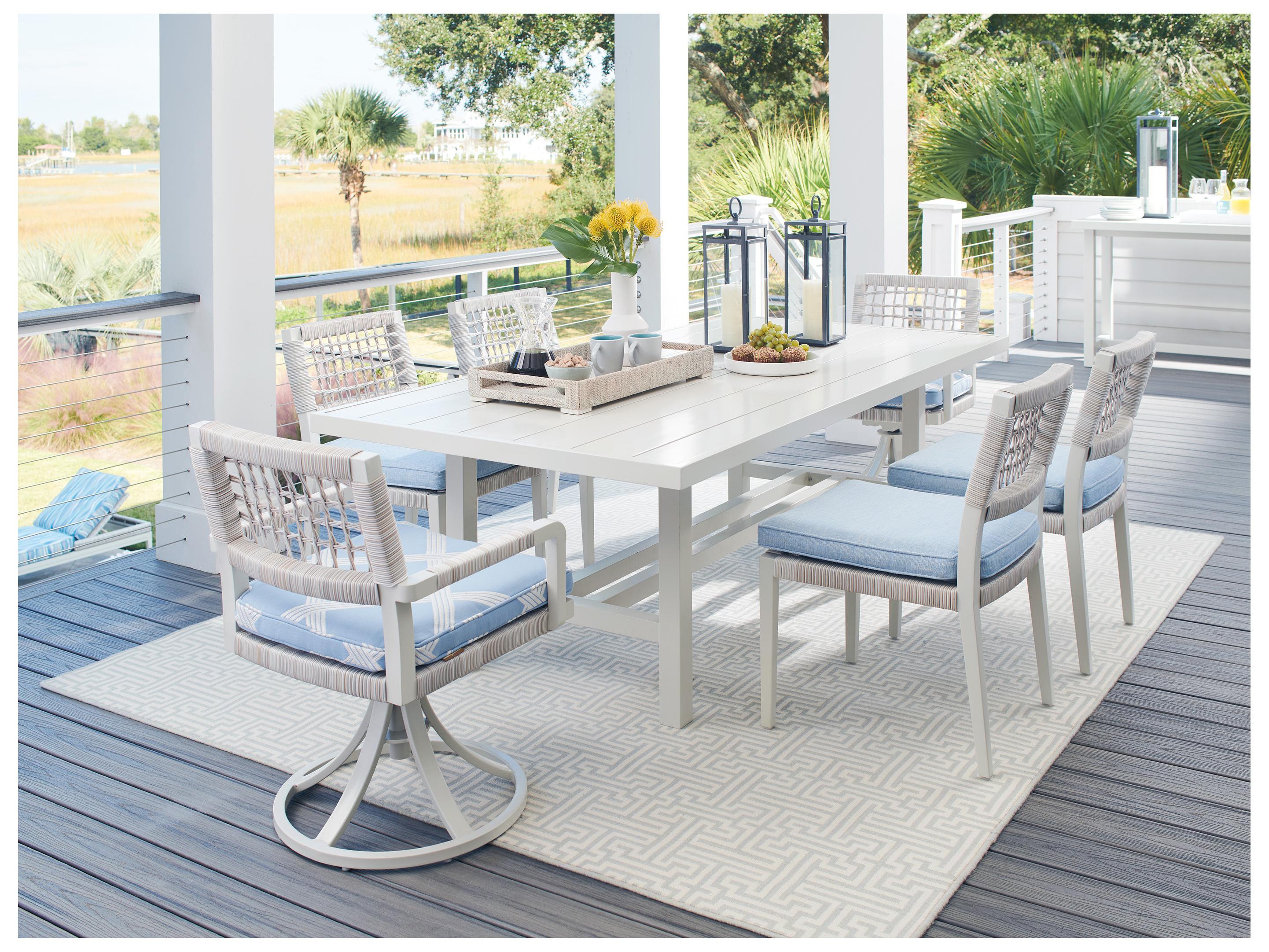 Tommy Bahama Outdoor Seabrook Aluminum Wicker Dining Side Chair