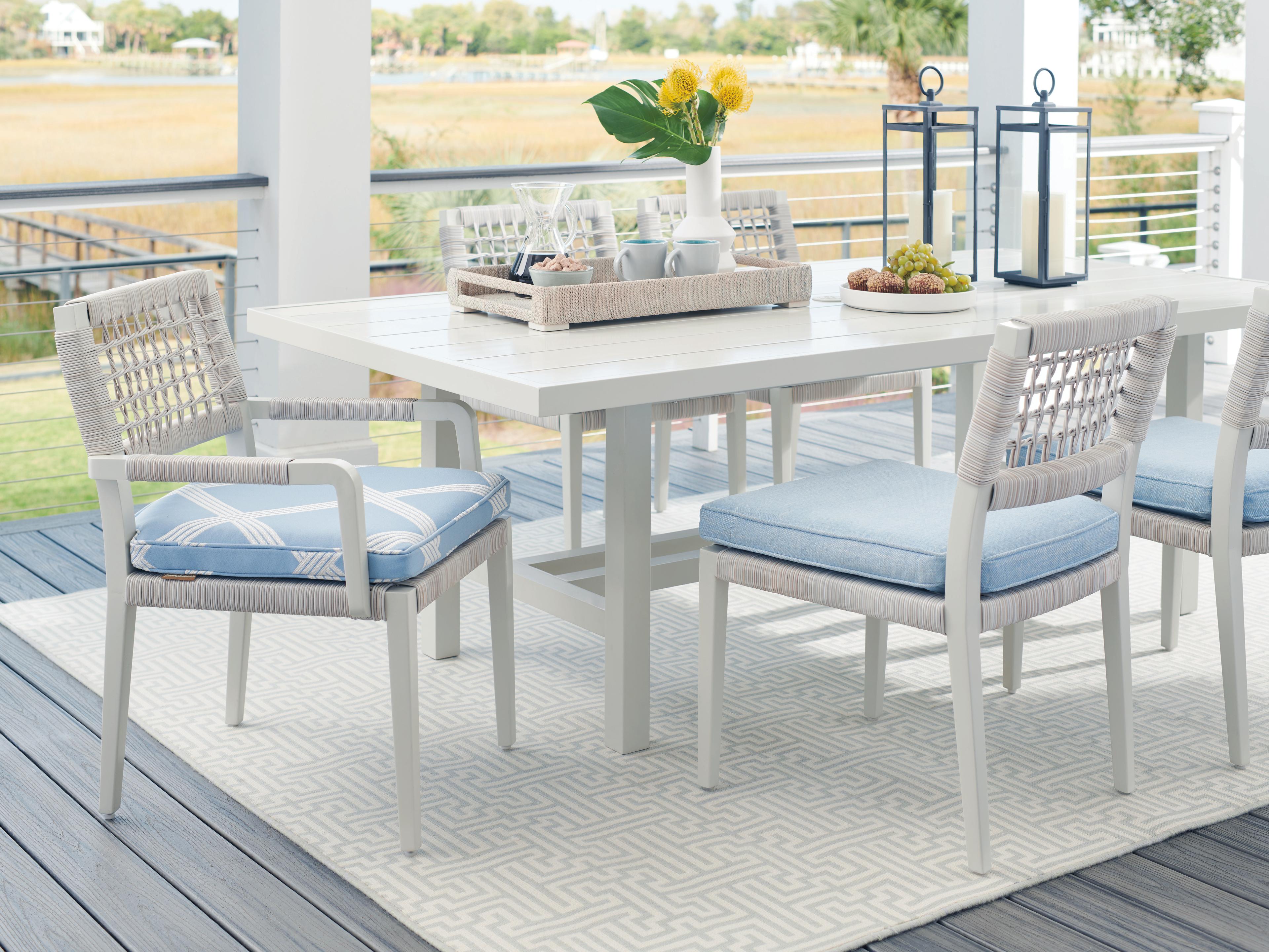 Tommy Bahama Outdoor Seabrook Aluminum Wicker Dining Side Chair