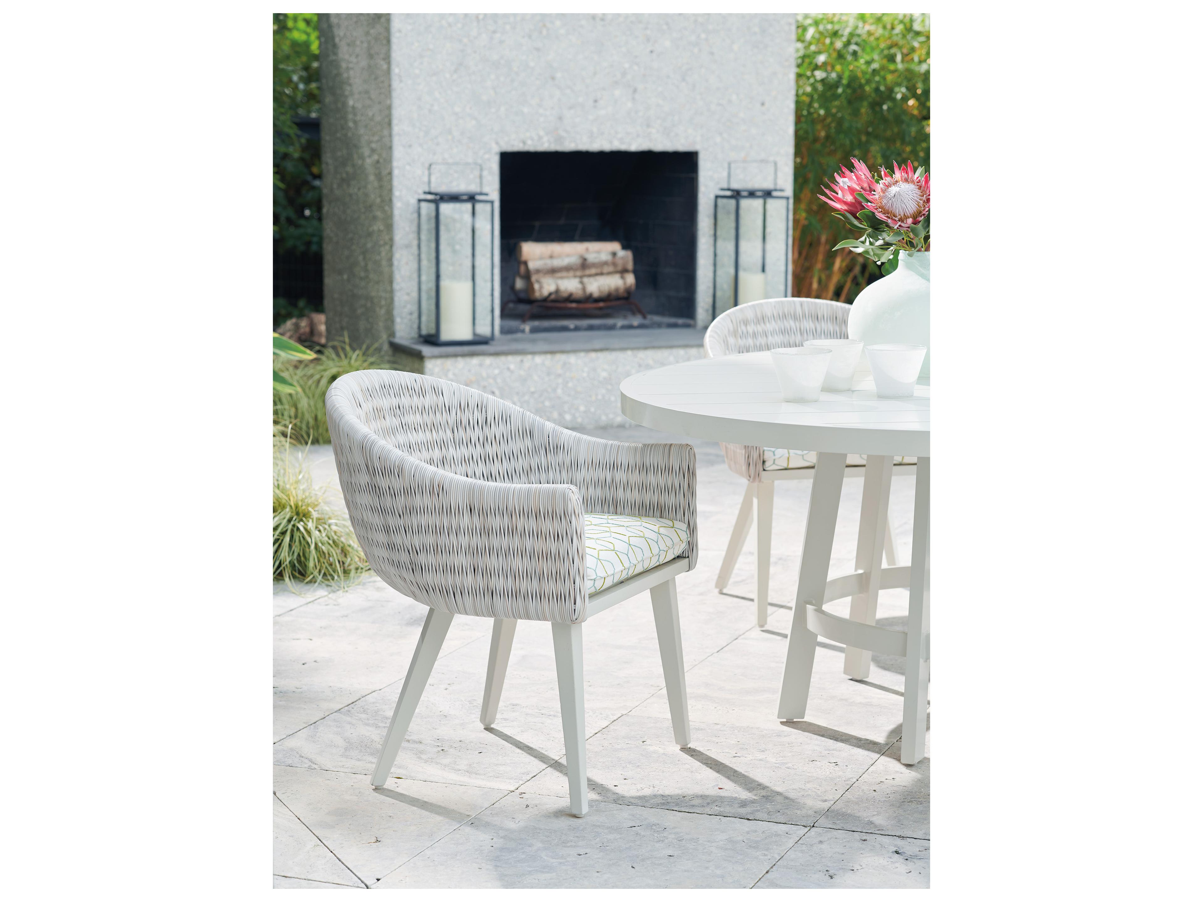 Tommy Bahama Outdoor Seabrook Aluminum Wicker Dining Arm Chair
