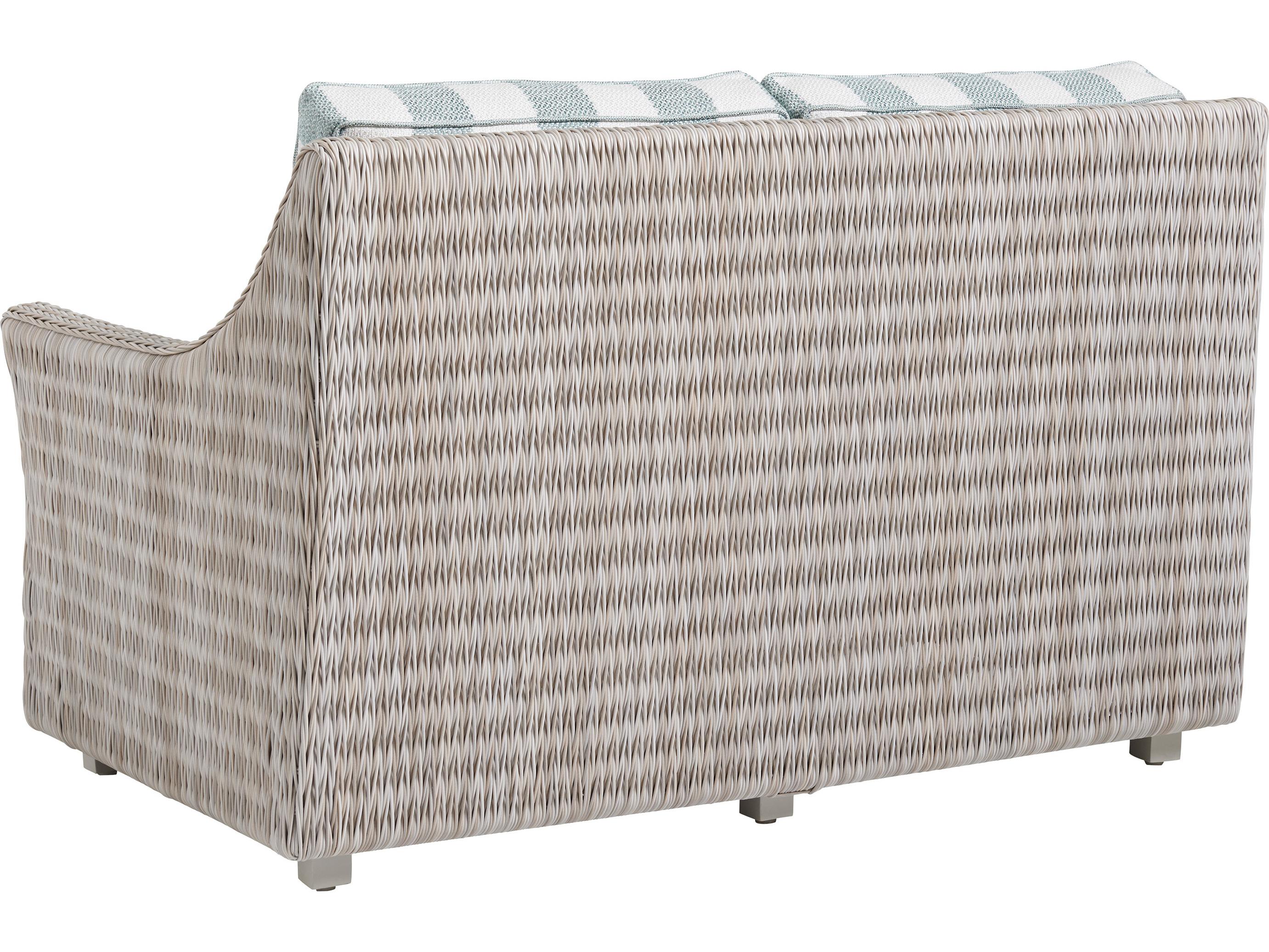Tommy Bahama Outdoor Seabrook Aluminum Wicker Loveseat