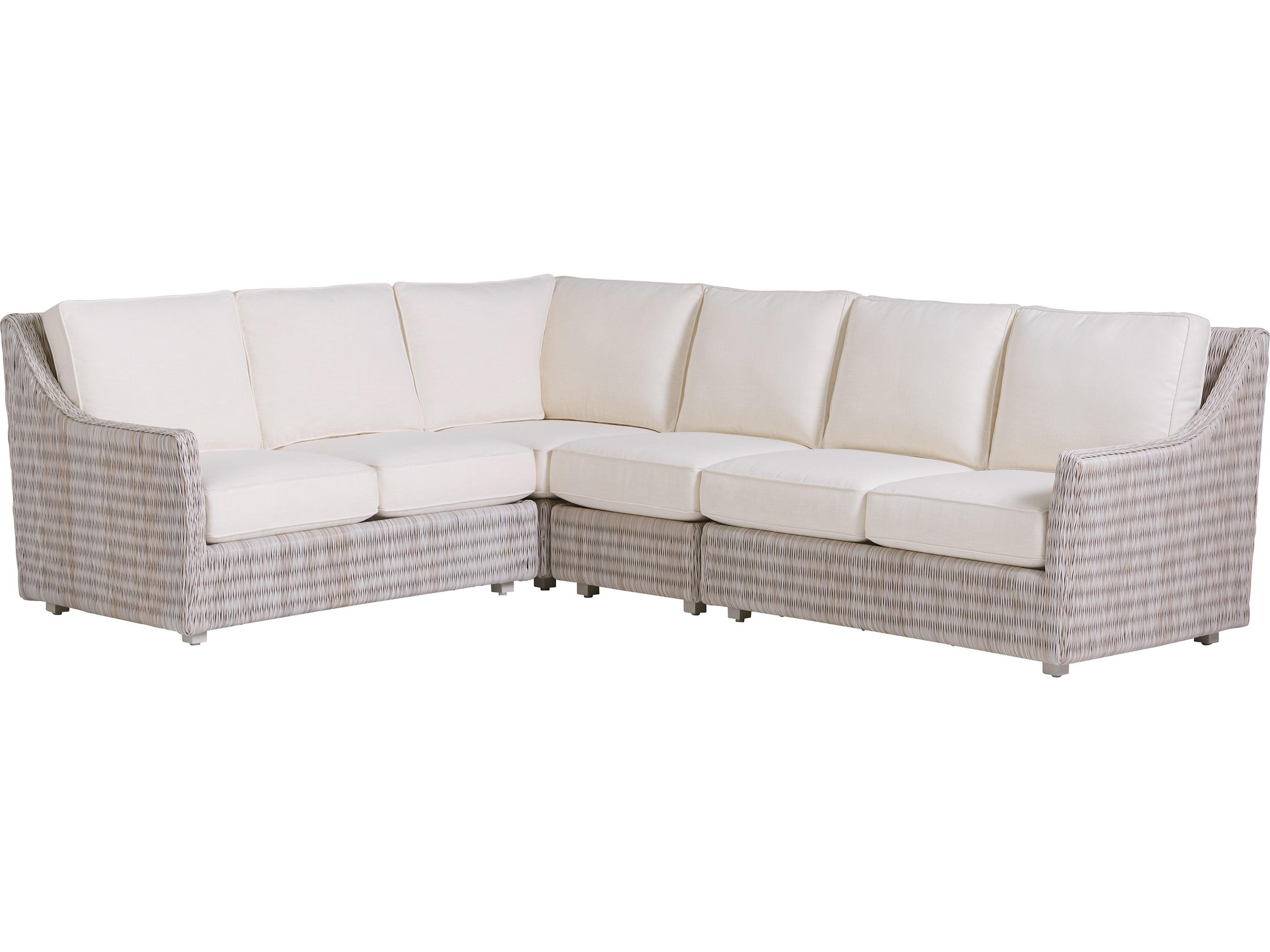 Tommy Bahama Outdoor Seabrook Aluminum Wicker Sectional Lounge Set