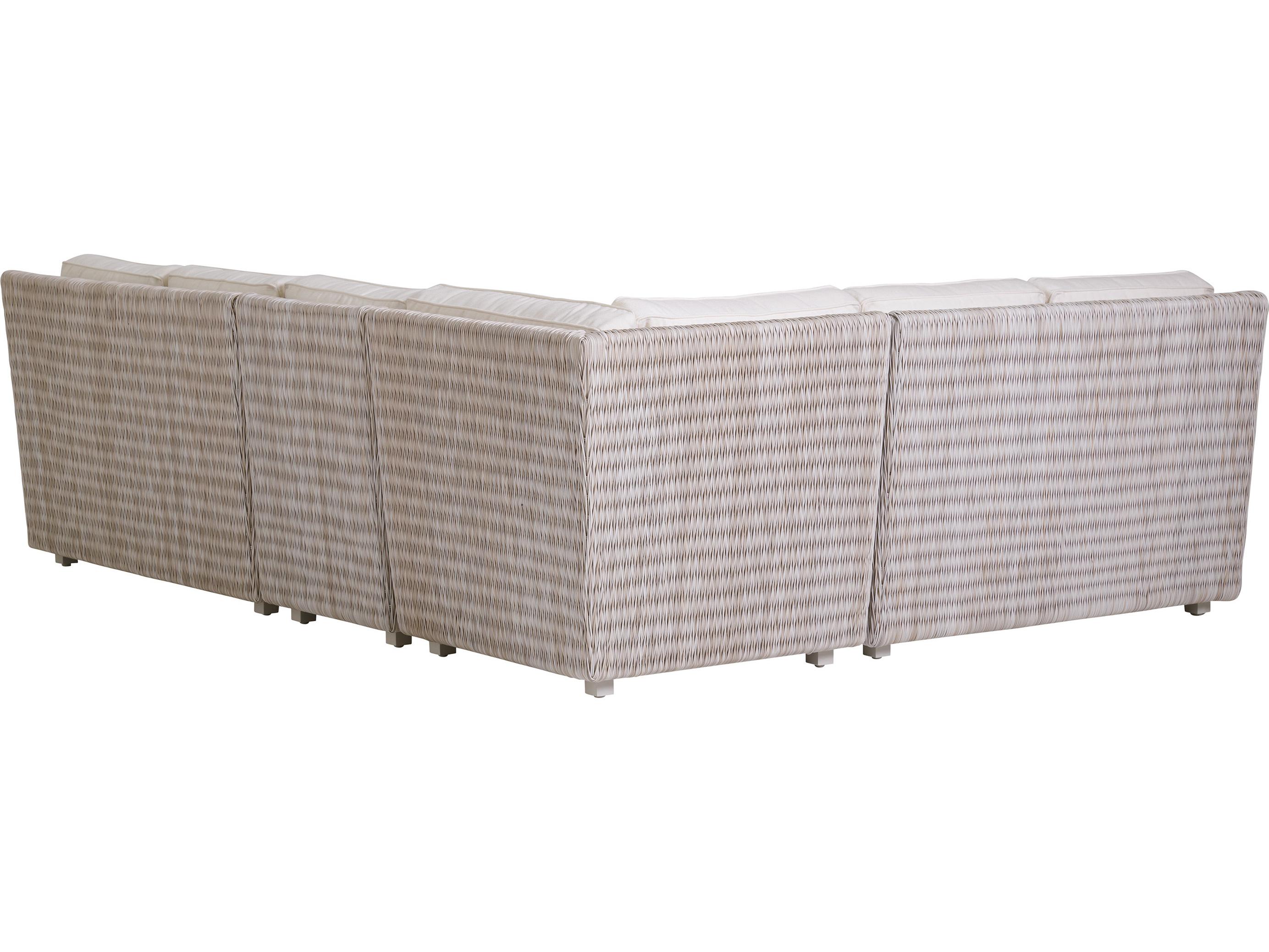 Tommy Bahama Outdoor Seabrook Aluminum Wicker Sectional Lounge Set