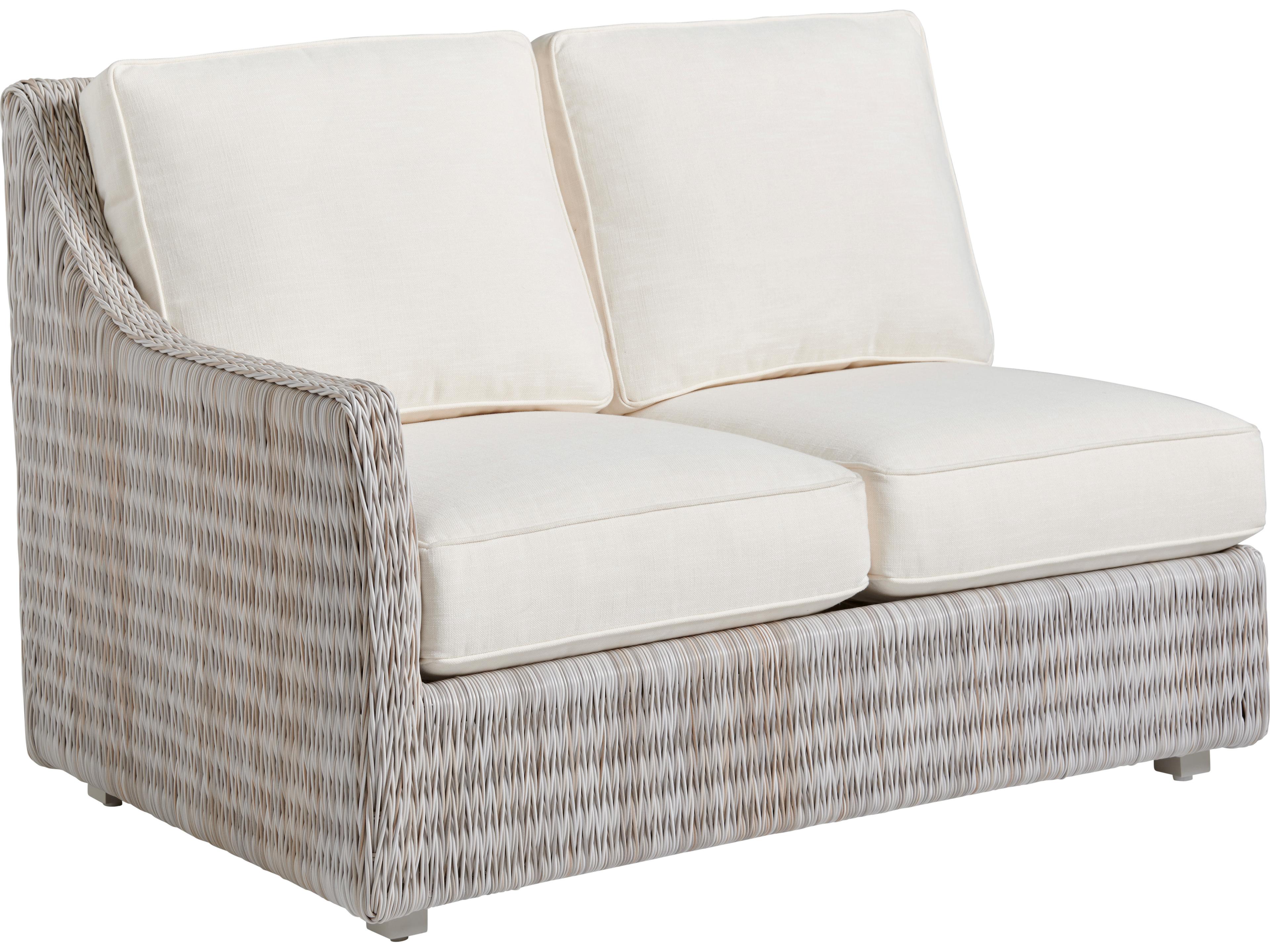 Tommy Bahama Outdoor Seabrook Aluminum Wicker LAF Loveseat