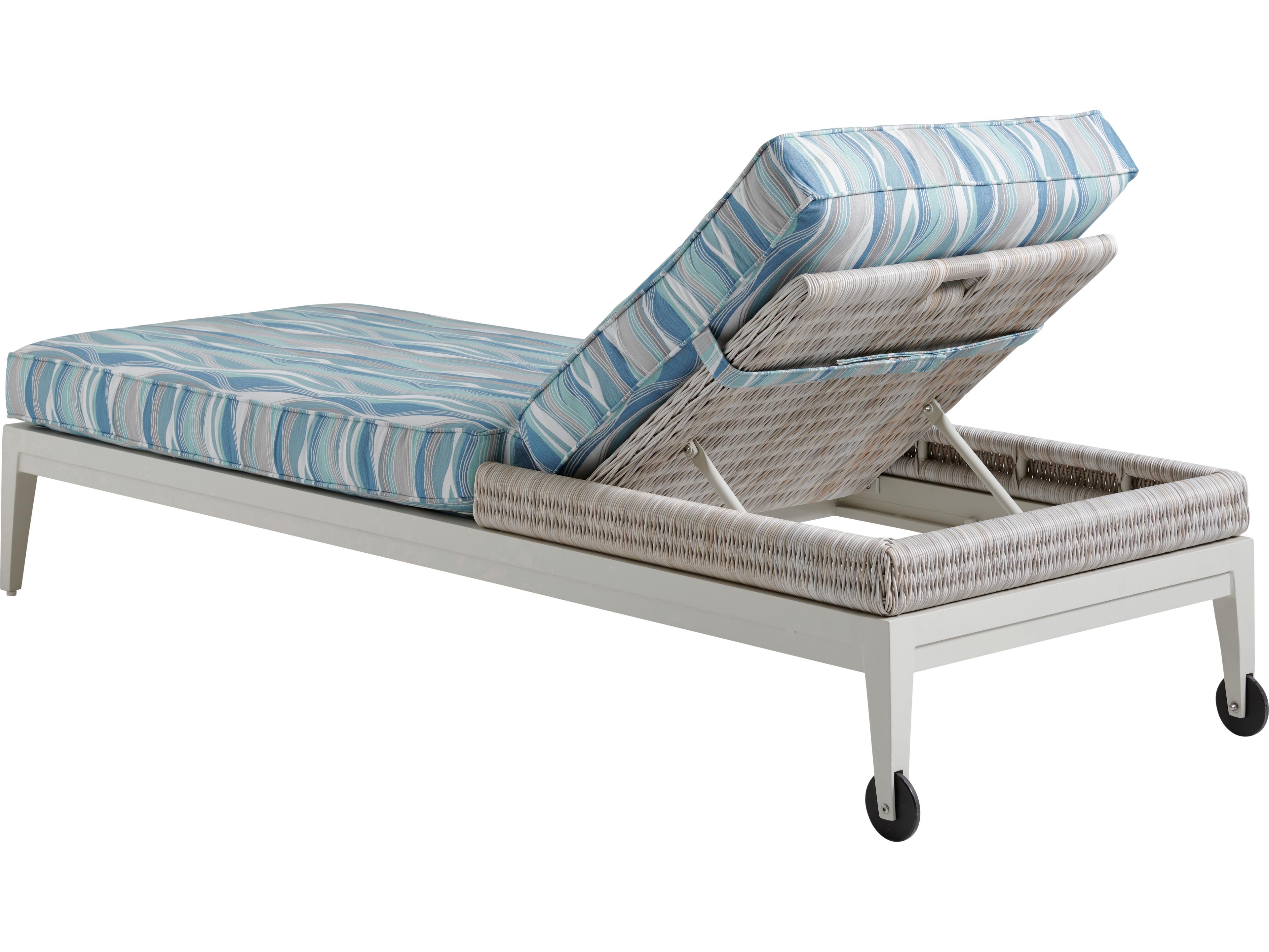 Tommy Bahama Outdoor Seabrook Aluminum Wicker Chaise Lounge