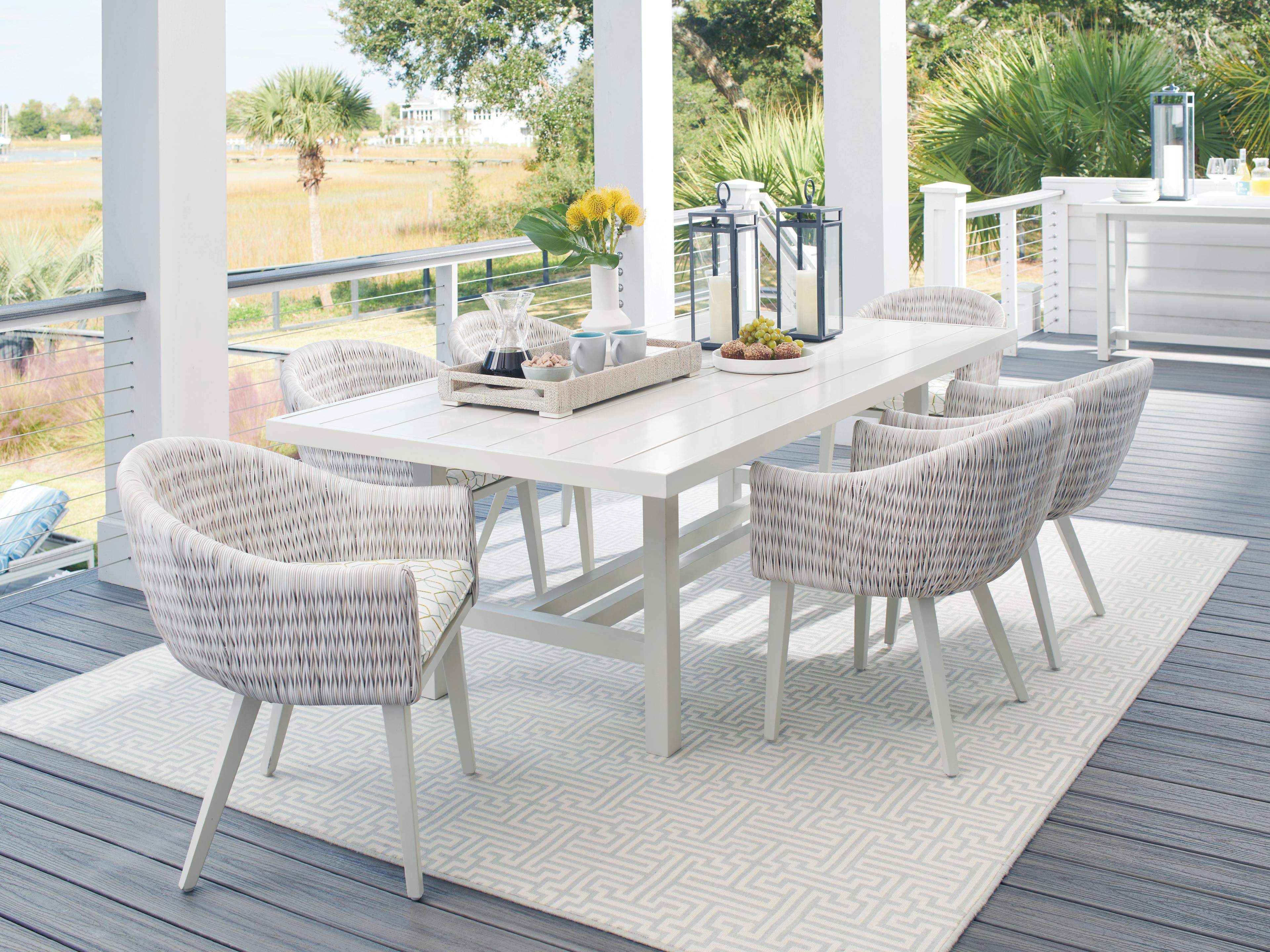Tommy Bahama Outdoor Seabrook Aluminum Rectangular Dining Table
