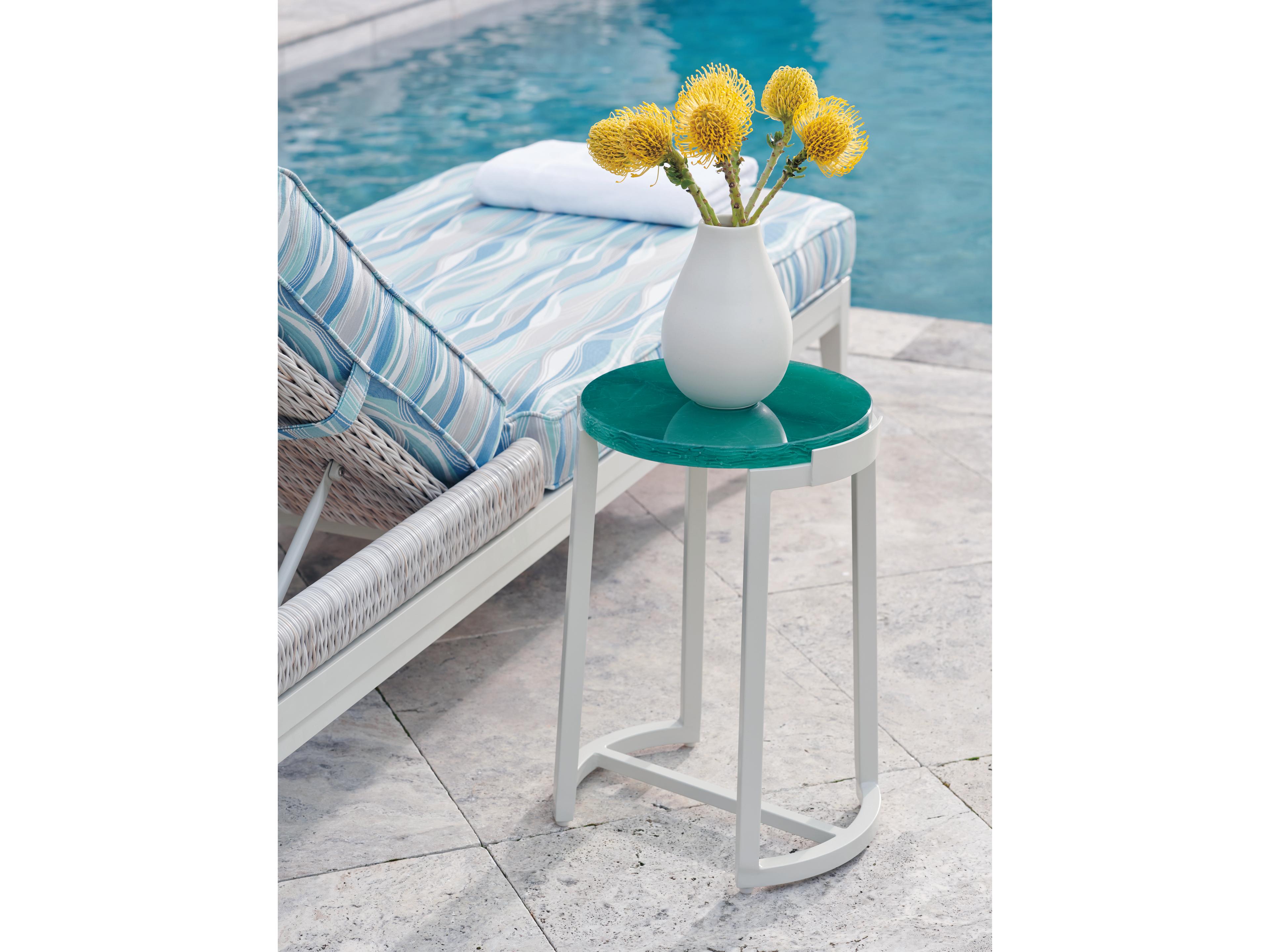 Tommy Bahama Outdoor Seabrook Aluminum Round Accent Table