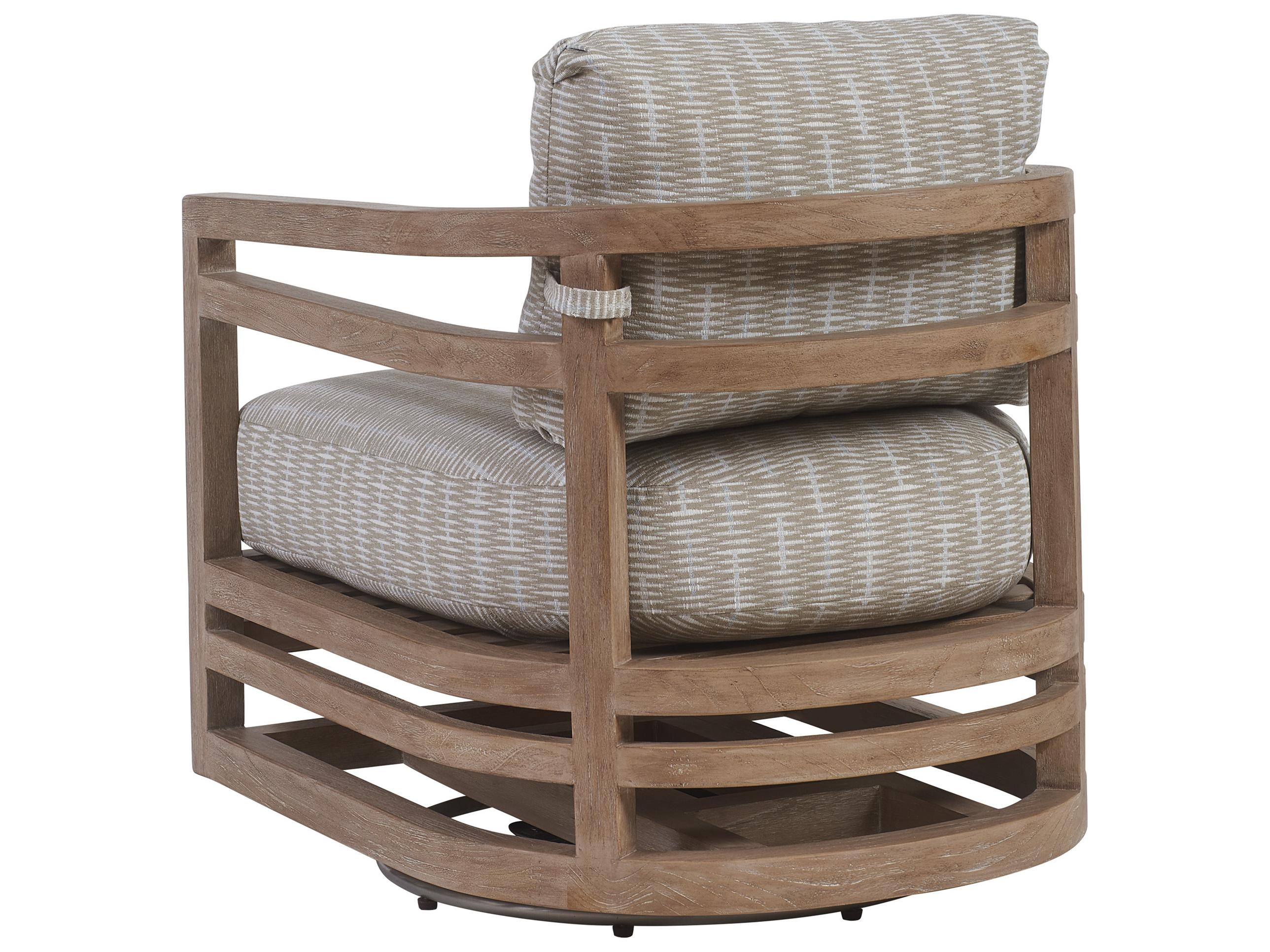 Tommy Bahama Outdoor Stillwater Cove Teak Swivel Lounge Chair