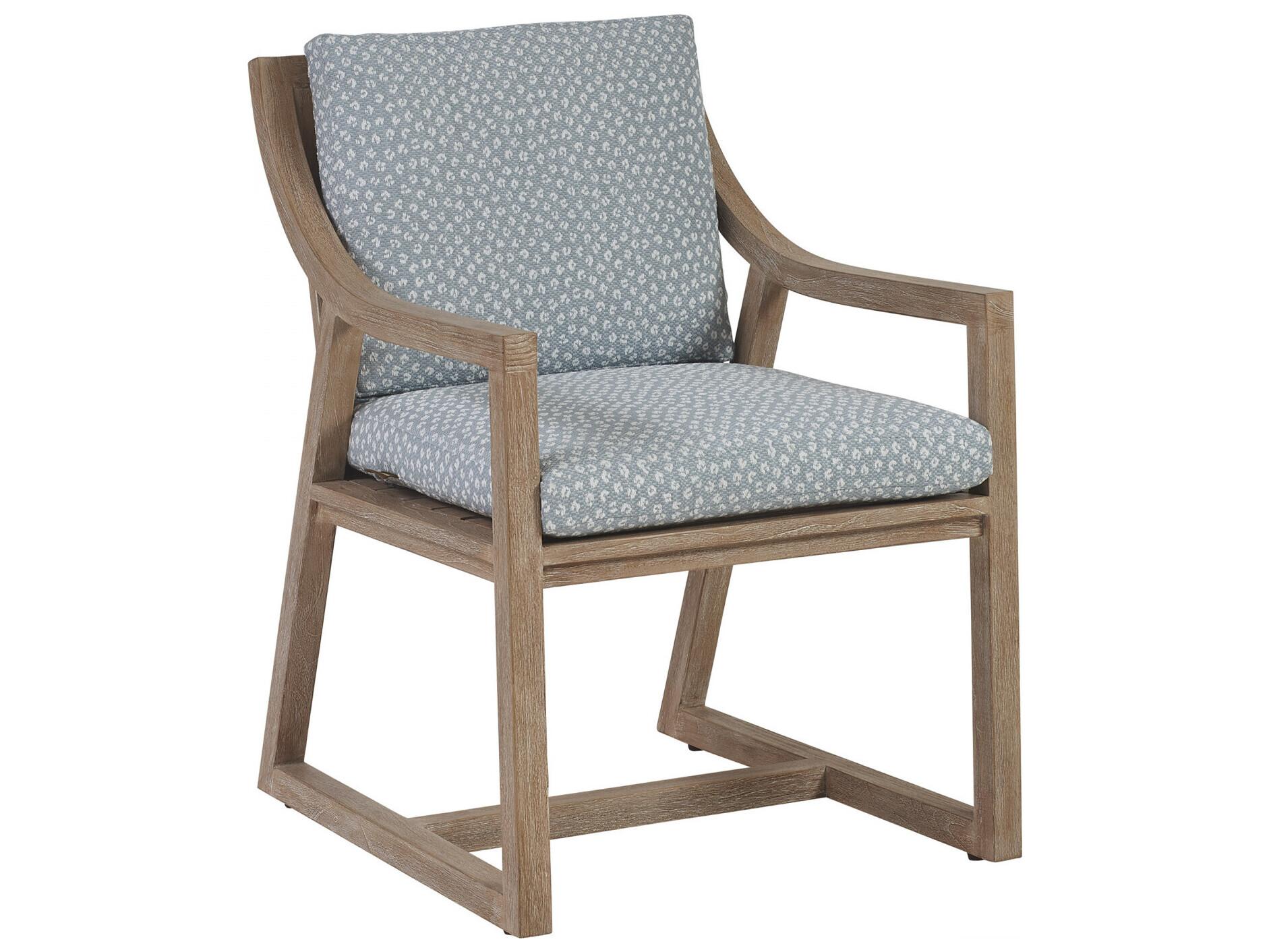 Tommy Bahama Outdoor Stillwater Cove Teak Light Taupe Dining Arm Chair