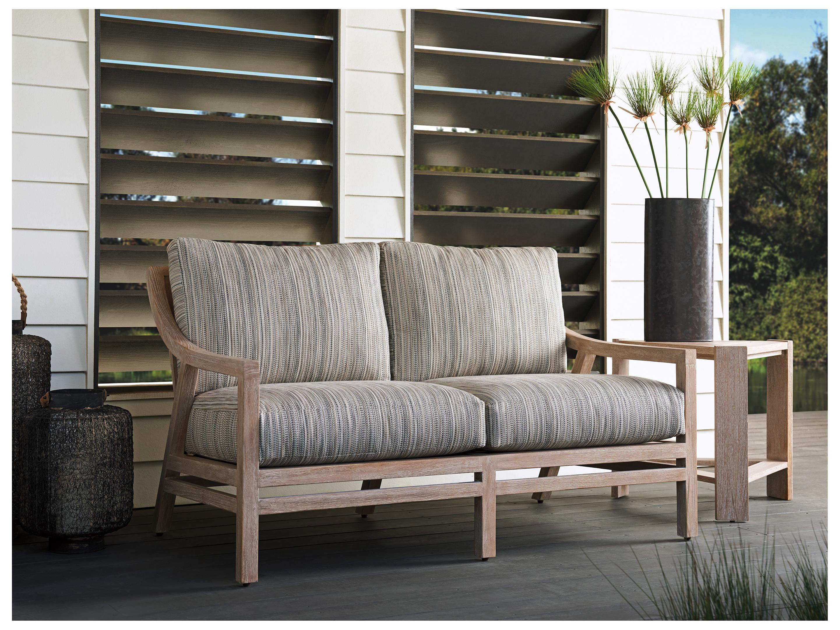 Tommy Bahama Outdoor Stillwater Cove Teak Loveseat