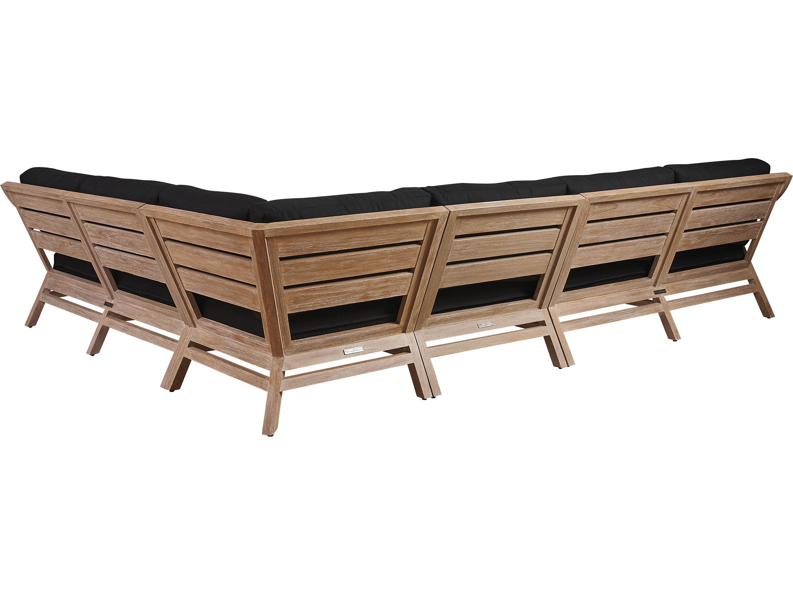 Tommy Bahama Outdoor Stillwater Cove Teak Sectional Lounge Set