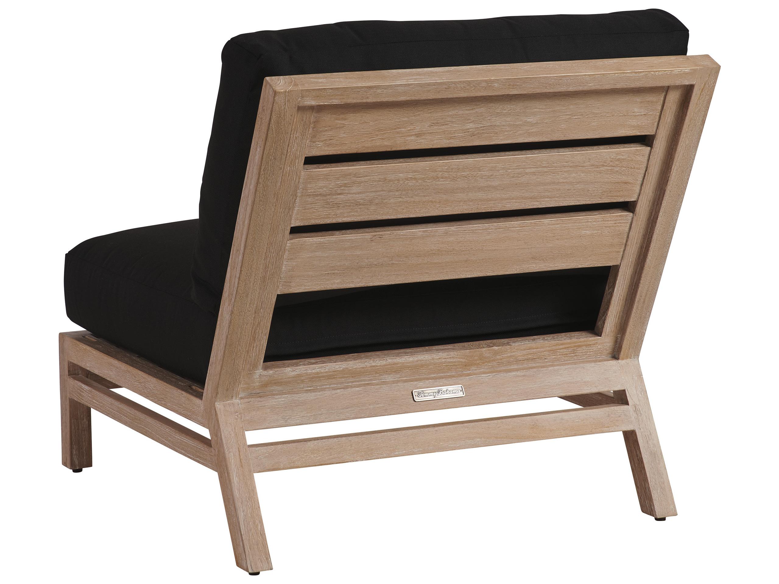 Tommy Bahama Outdoor Stillwater Cove Teak Light Taupe Modular Lounge Chair