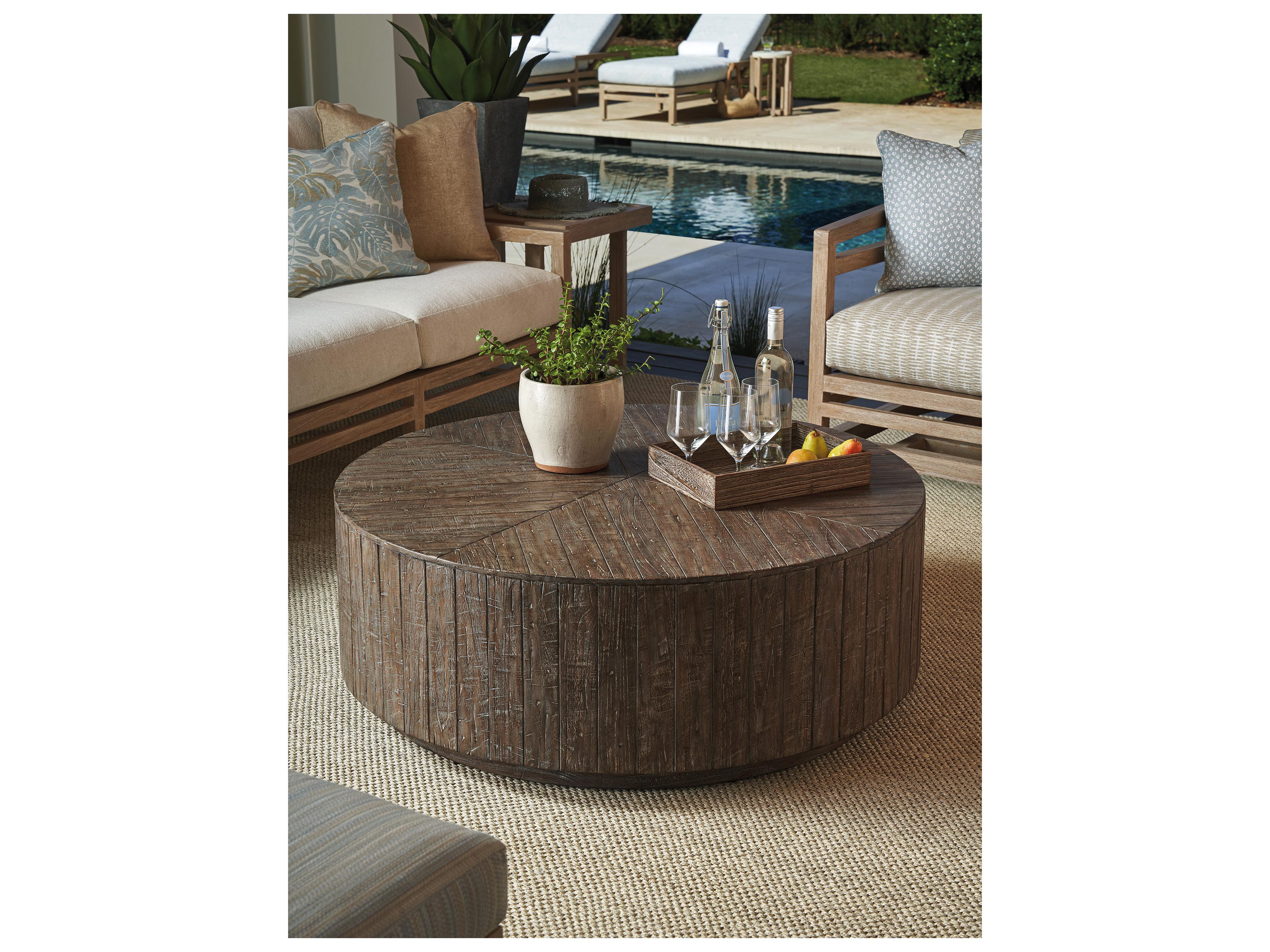 Tommy Bahama Outdoor Stillwater Cove Teak Round Coffee Table