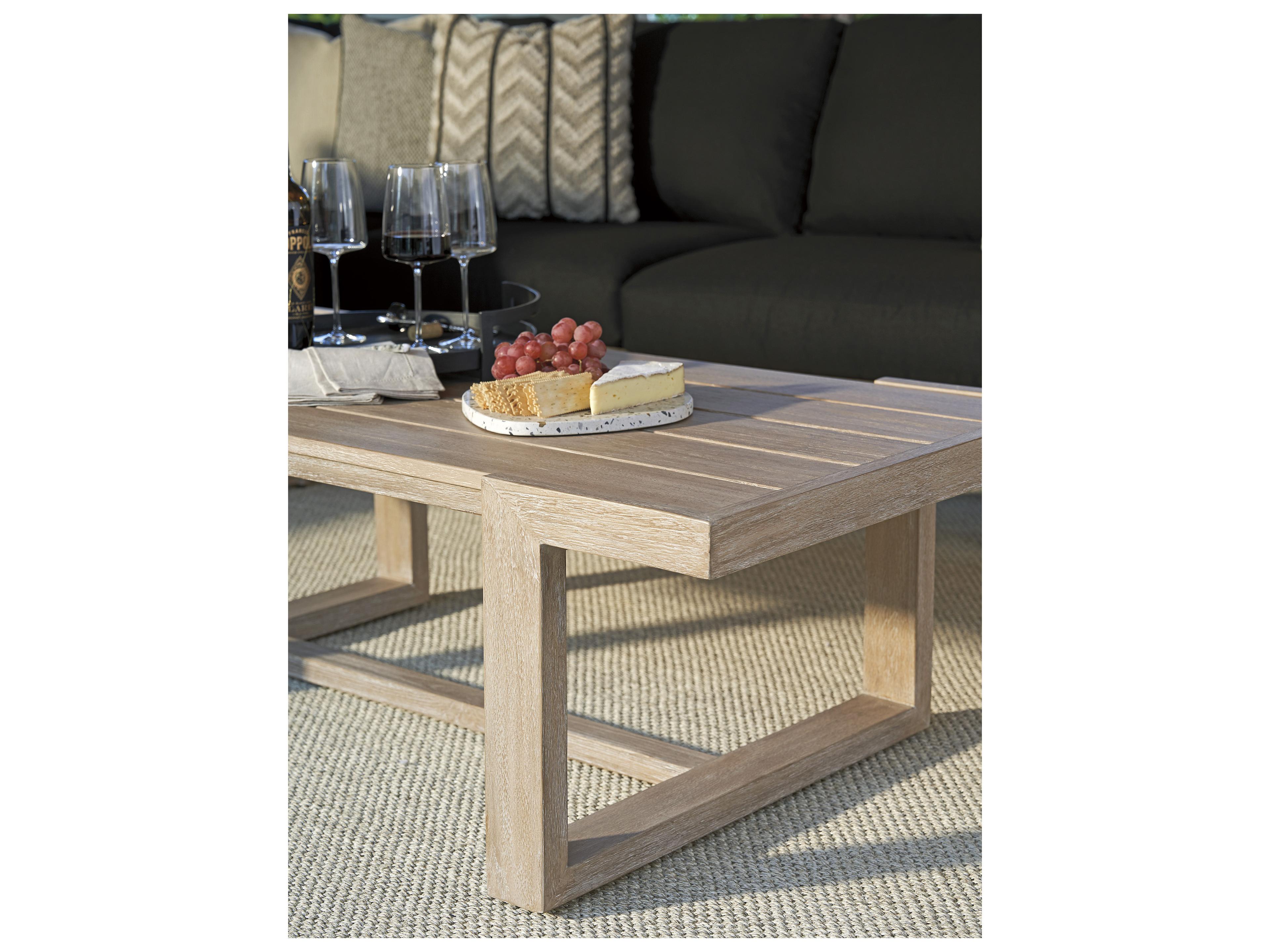 Tommy Bahama Outdoor Stillwater Cove Teak Rectangular Coffee Table