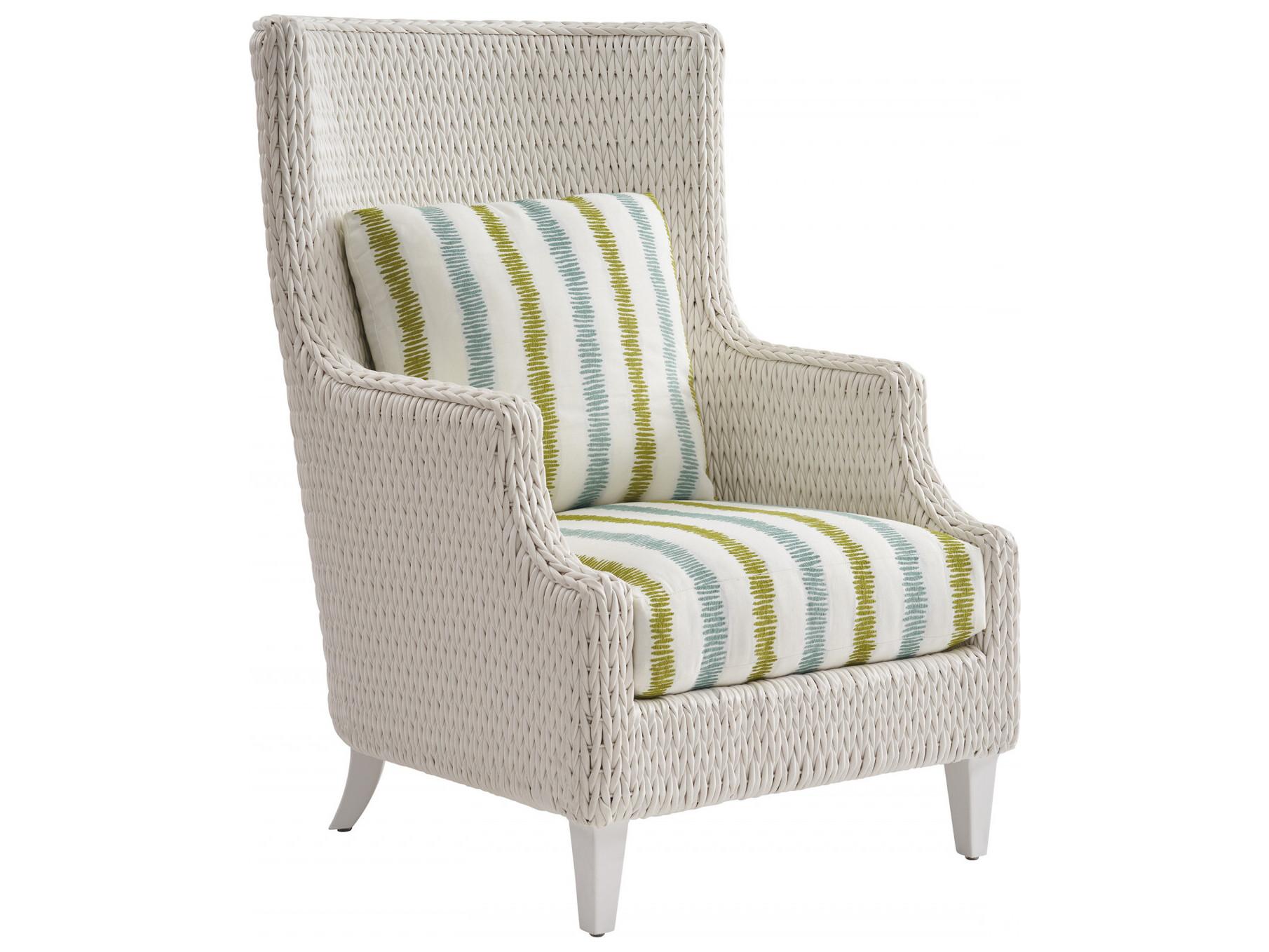 Tommy Bahama Outdoor Old Breeze Promenade Aluminum Wicker Wing Lounge Chair