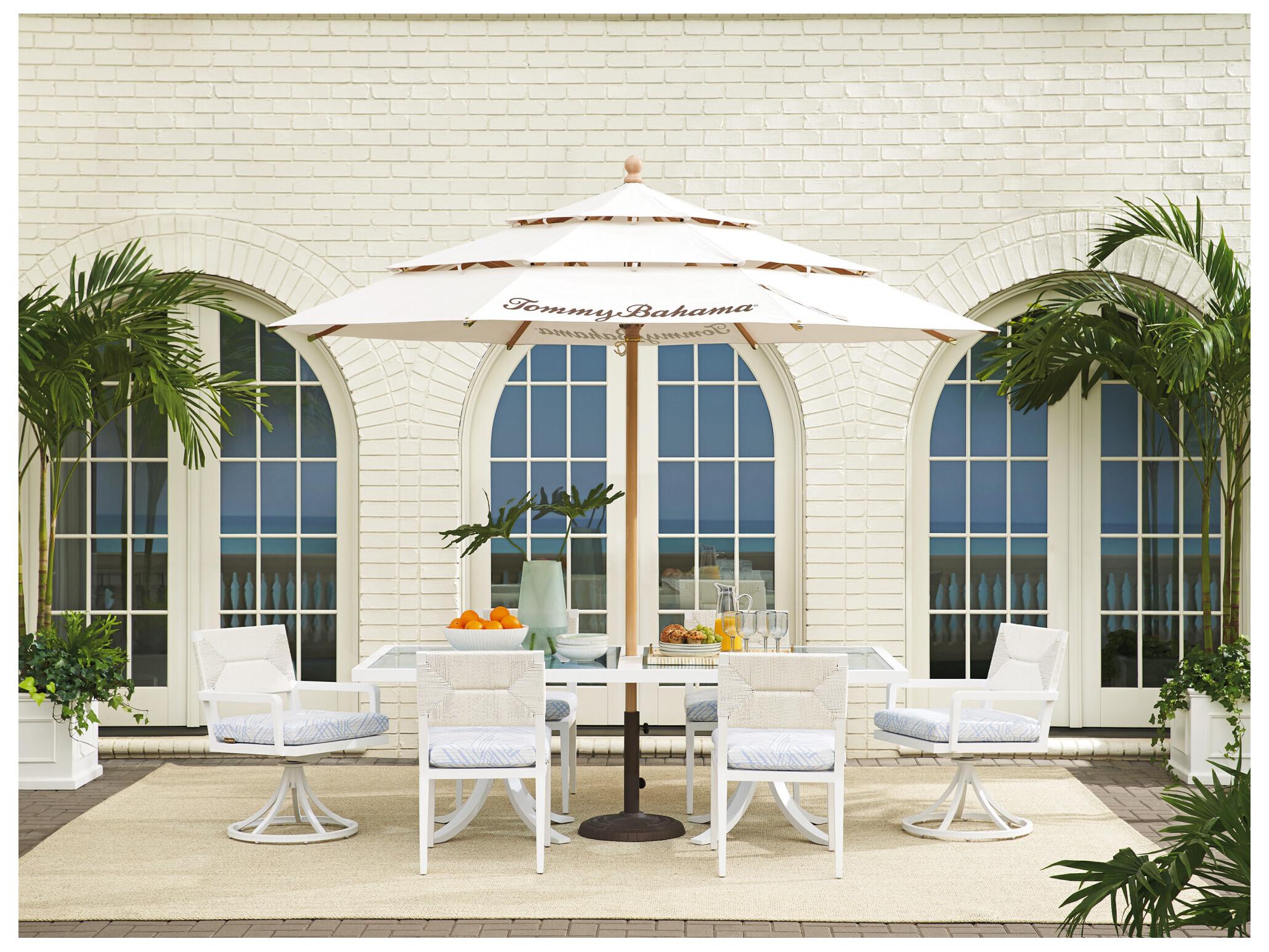 Tommy Bahama Outdoor Old Breeze Promenade Aluminum Wicker Dining Side Chair