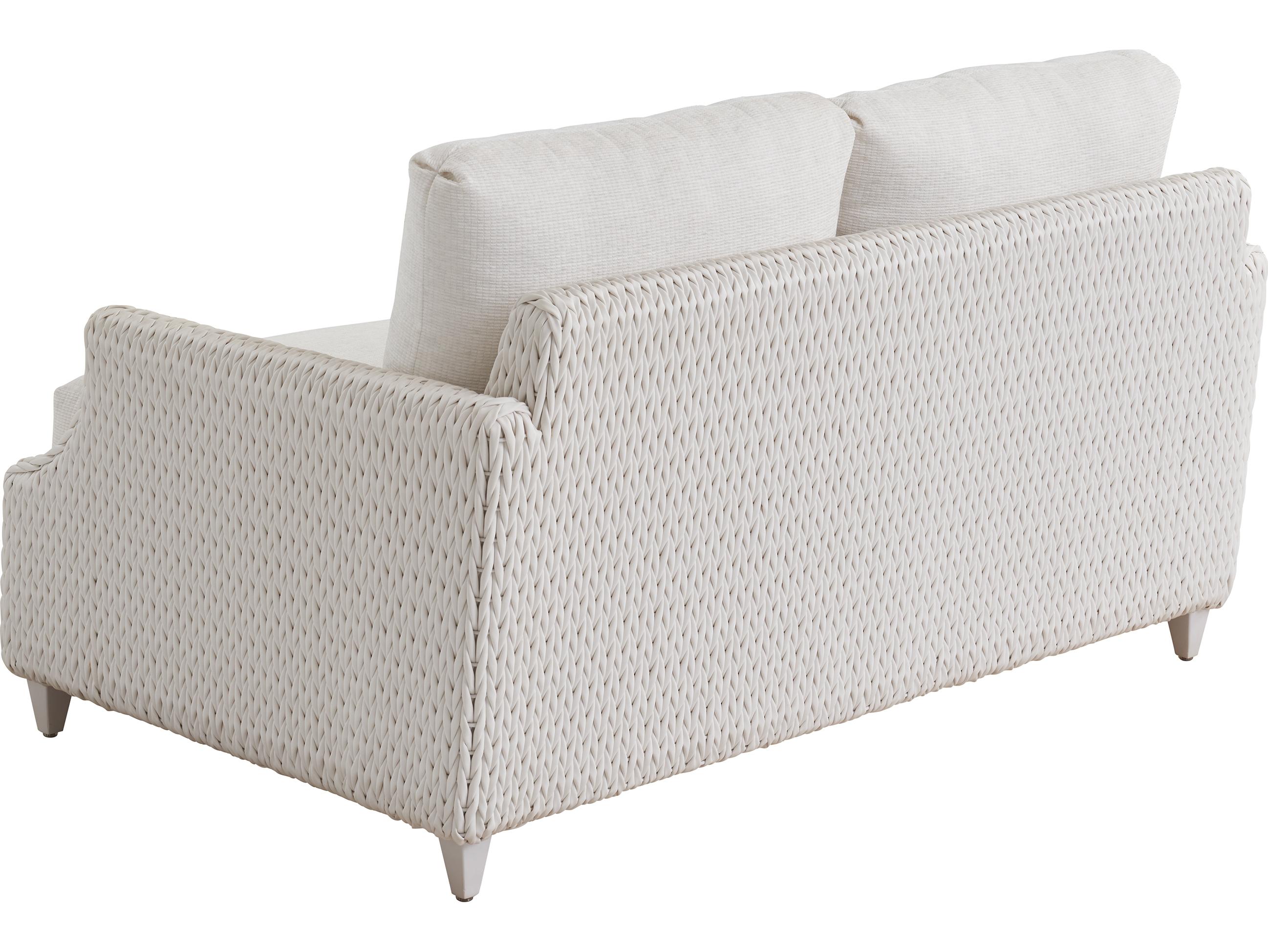 Tommy Bahama Outdoor Ocean Breeze Promenade Aluminum Wicker Loveseat