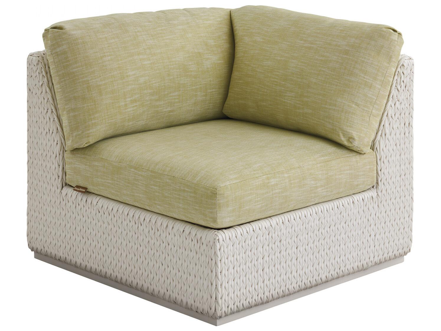 Tommy Bahama Outdoor Old Breeze Promenade Aluminum Wicker Corner Lounge Chair